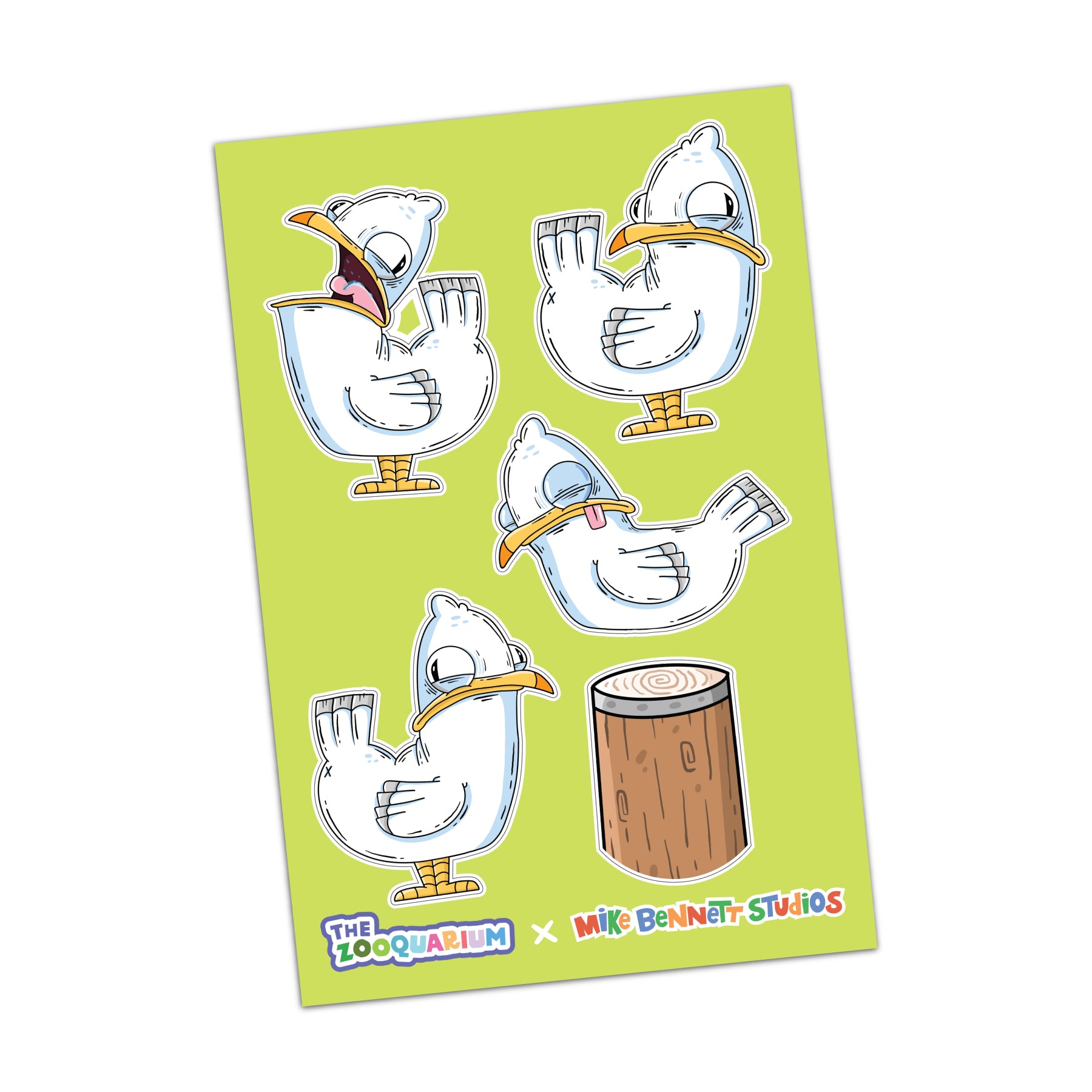 Zooquarium Gulls Sticker Sheet - primary