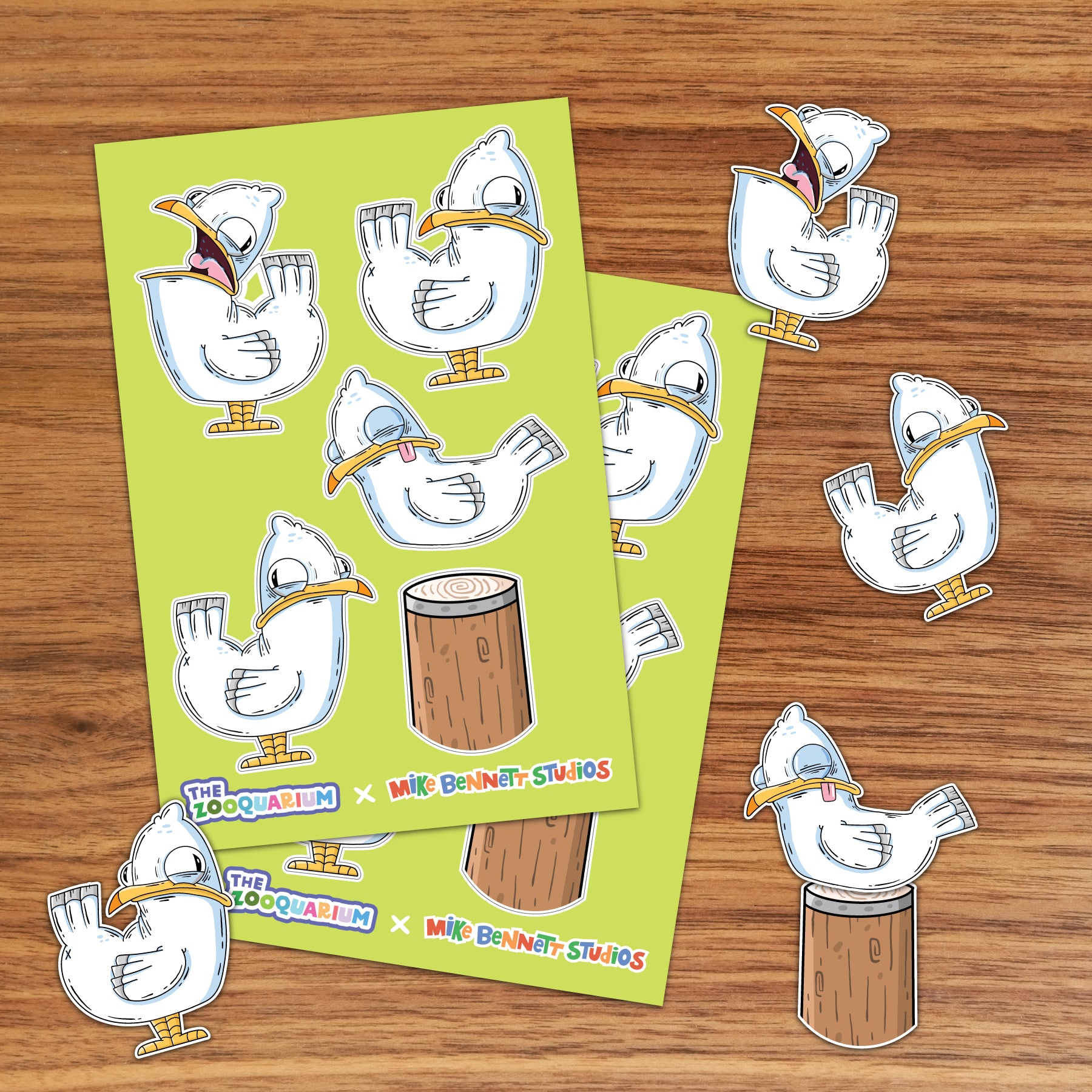 Zooquarium Gulls Sticker Sheet - alternate