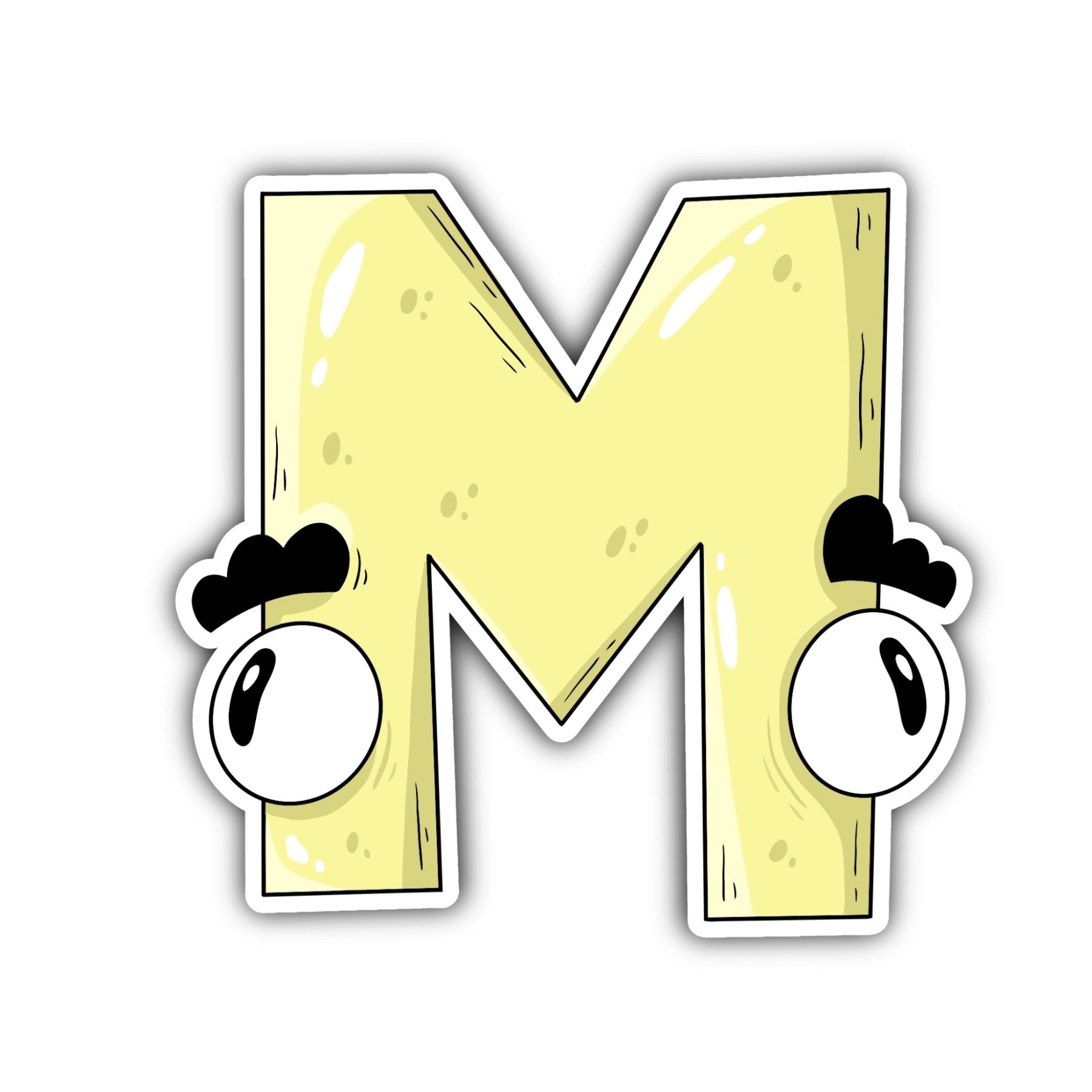 M Letter Sticker - Mike Bennett Studios