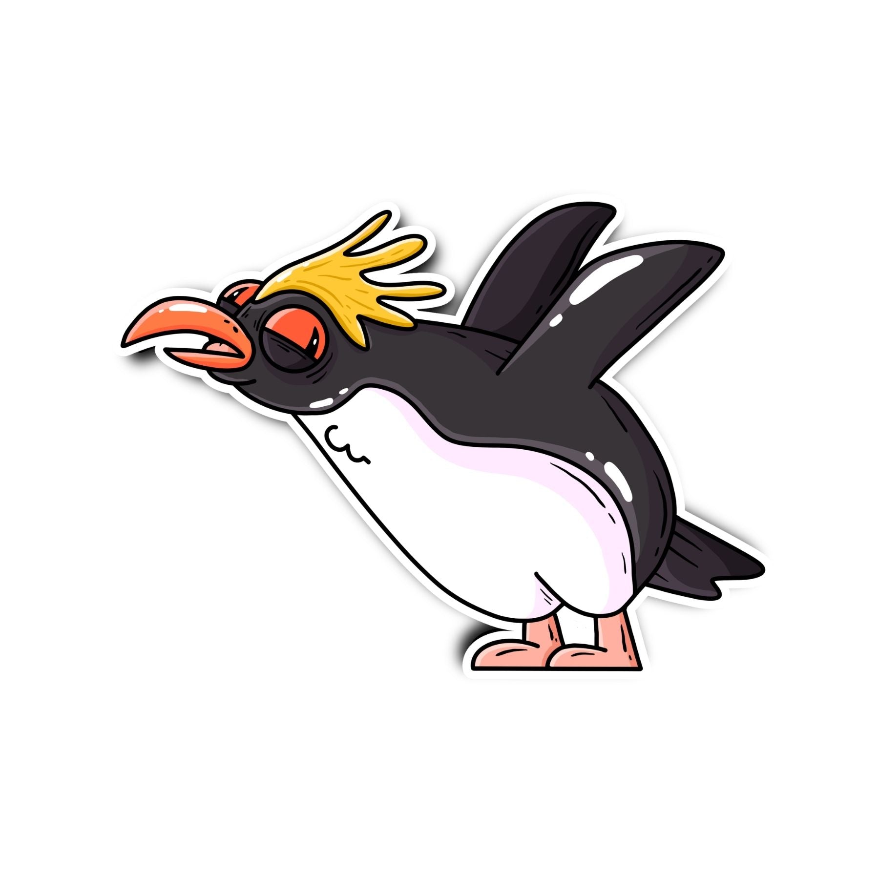 Macaroni Penguin Sticker - Mike Bennett Studios