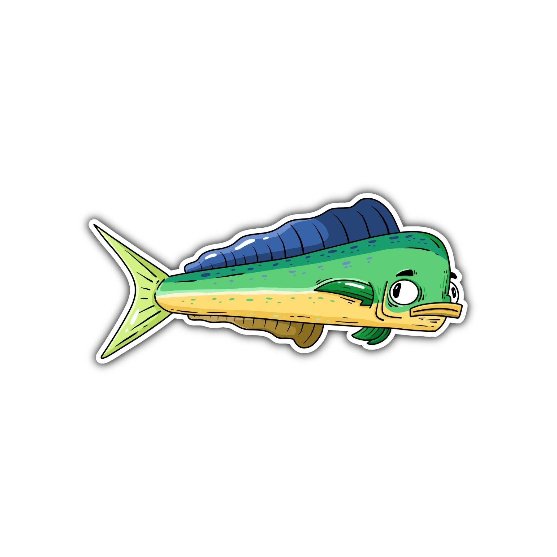 Mahi - mahi Sticker - Mike Bennett Studios