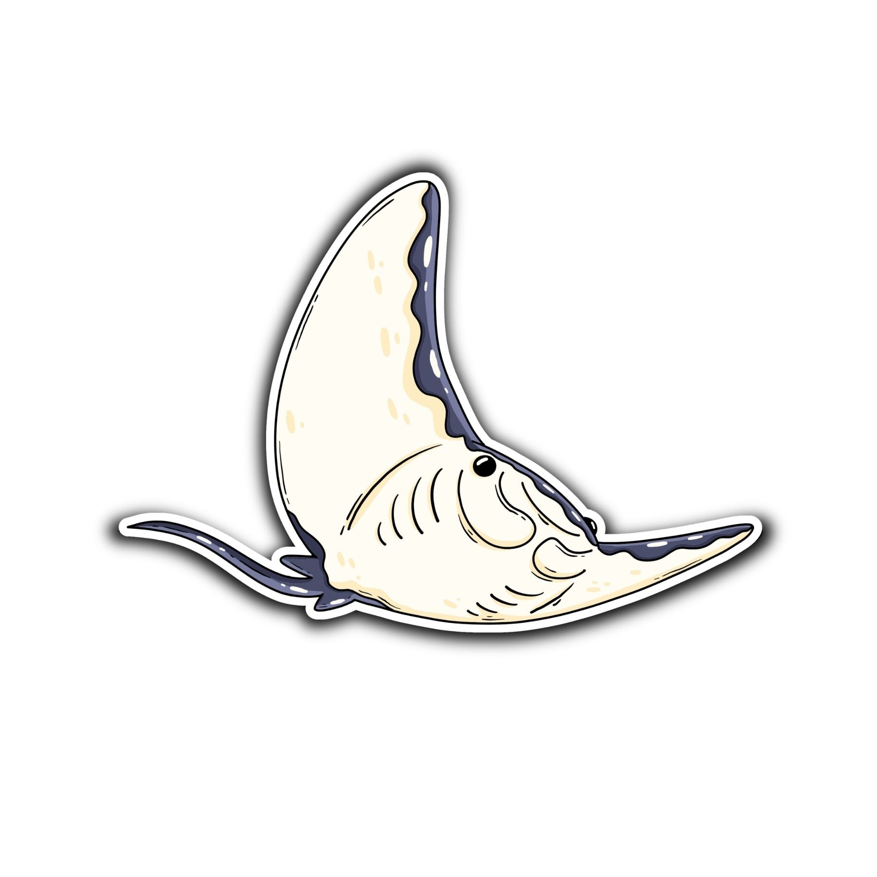 Manta Ray Sticker - primary