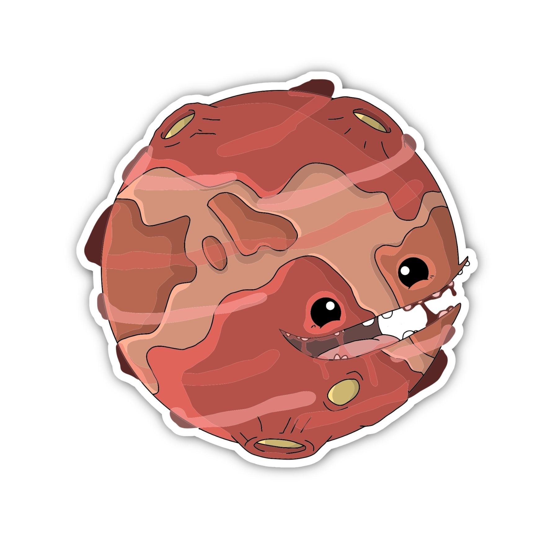 Mars Planet Sticker - Mike Bennett Studios