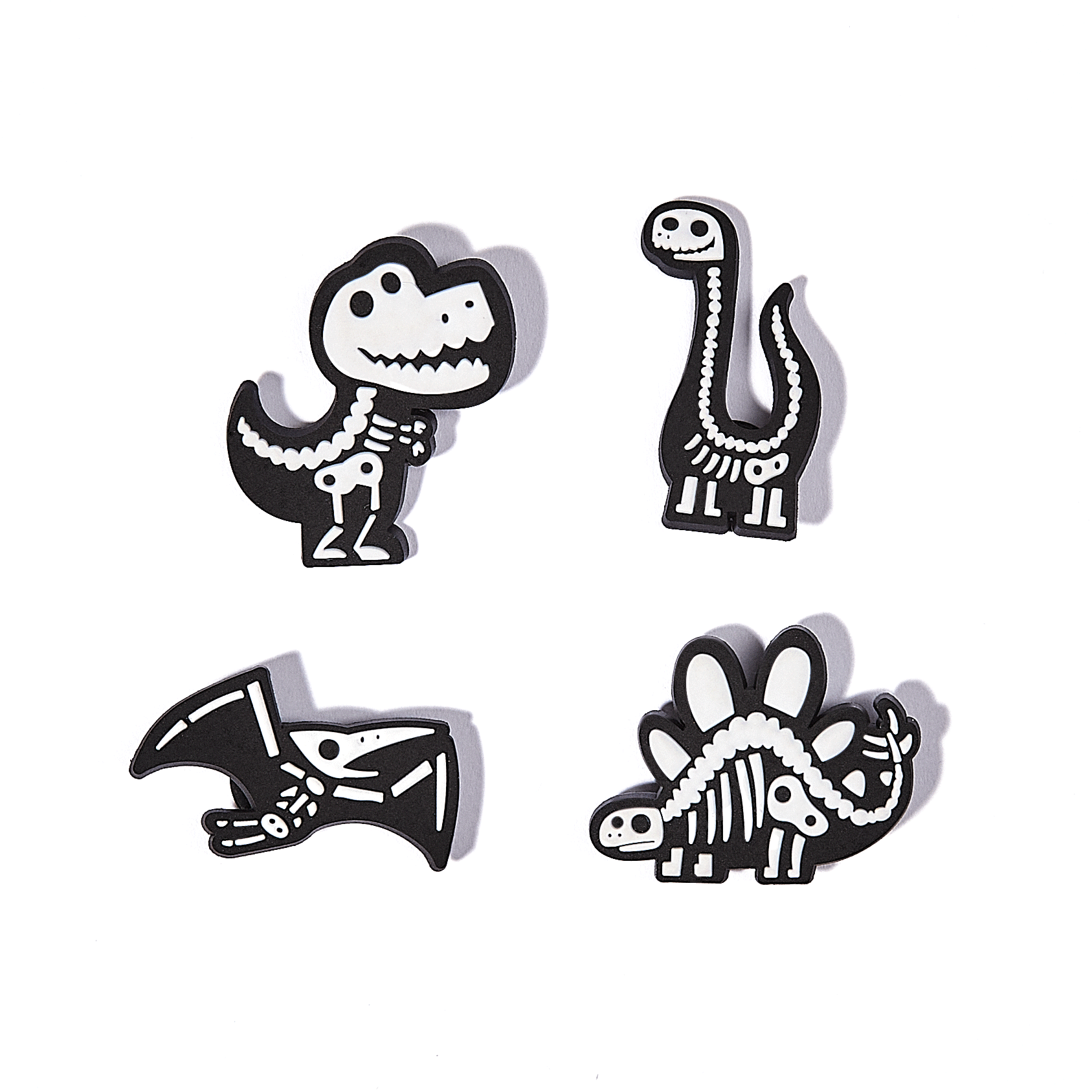 Glow-In-The-Dark Dinosaur Character Charm Set - alternate
