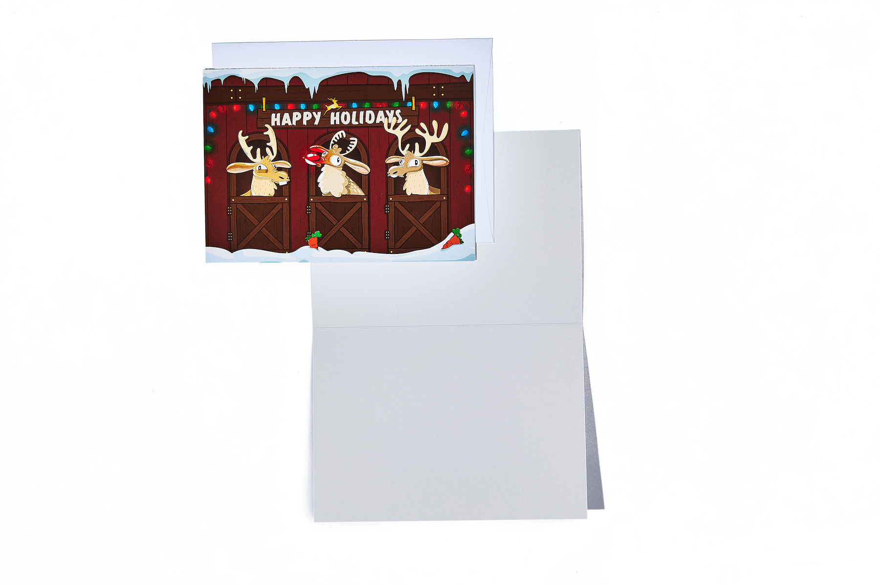 Reindeer Holiday Card Set - 10 Pack - Mike Bennett Studios