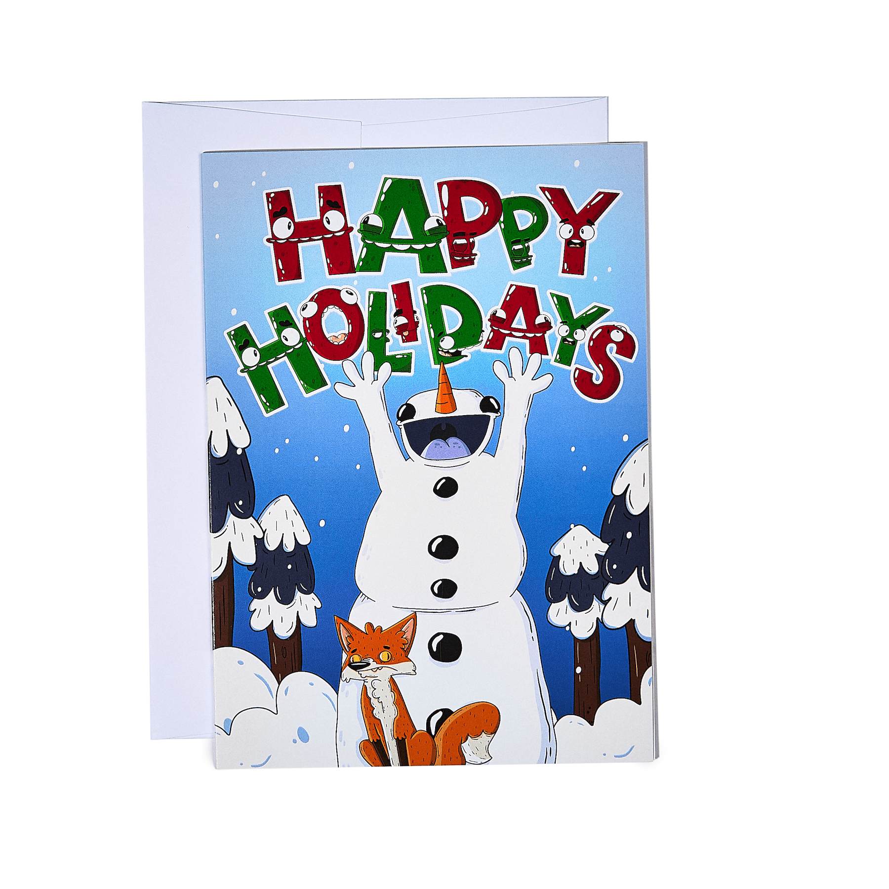 Snowman Holiday Card Set - 10 Pack - primary