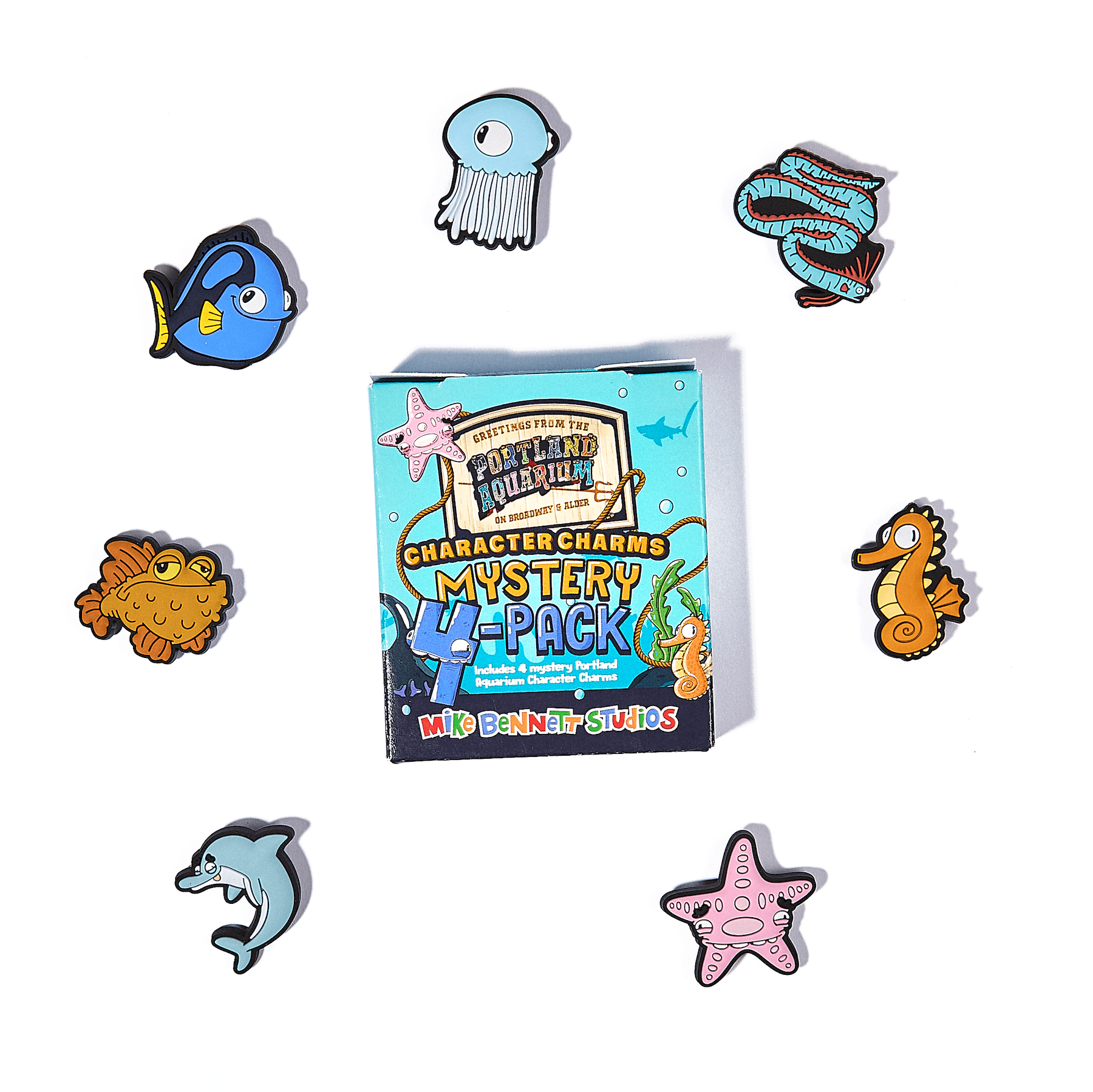 Mystery Aquarium Character Charms - 4 Pack - primary