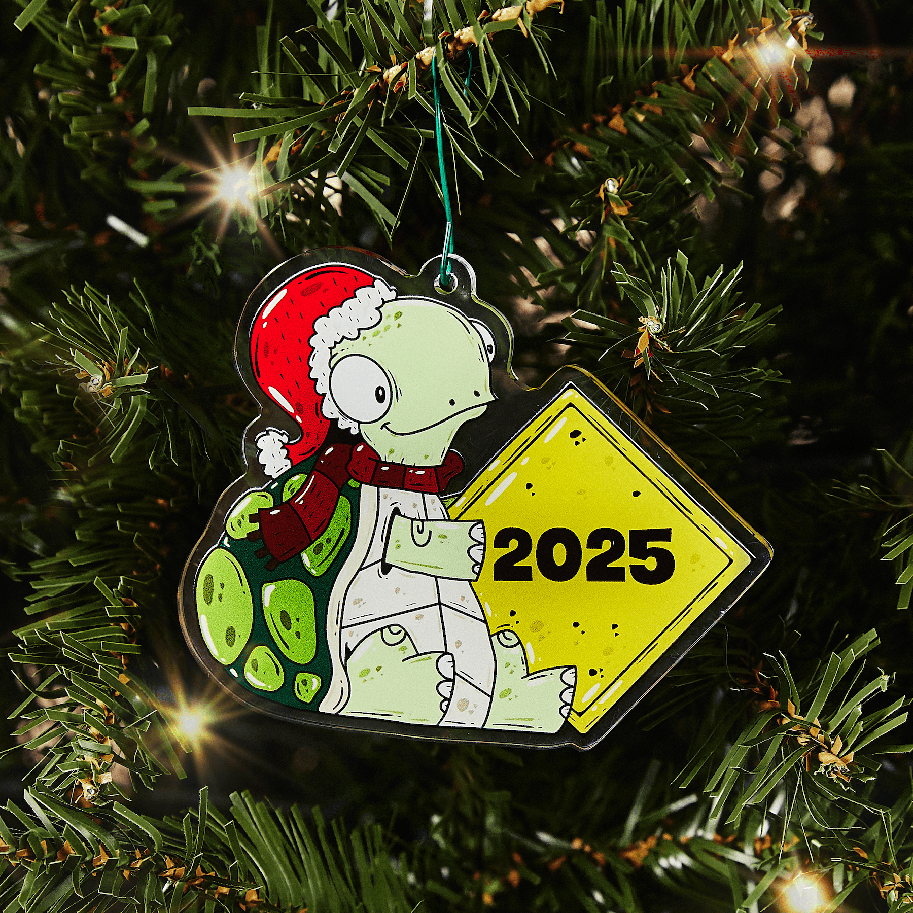2025 Christmas Turtle Ornament - alternate
