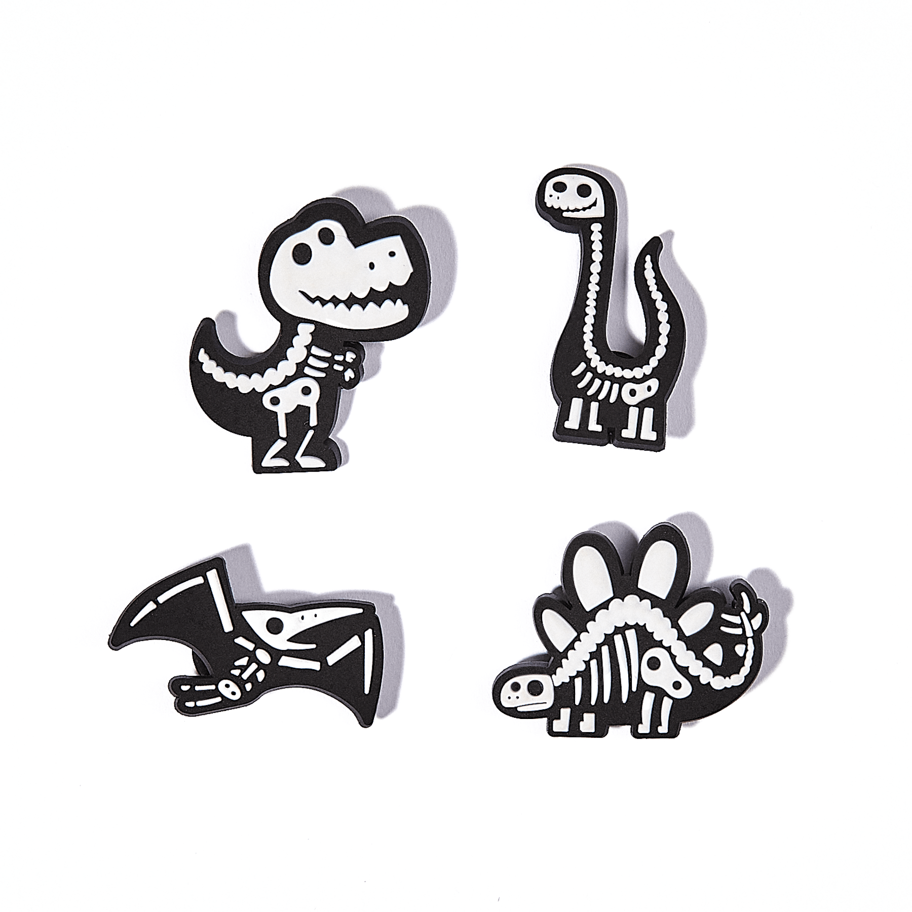 Glow - In - The - Dark Dinosaur Character Charm Set - Mike Bennett Studios