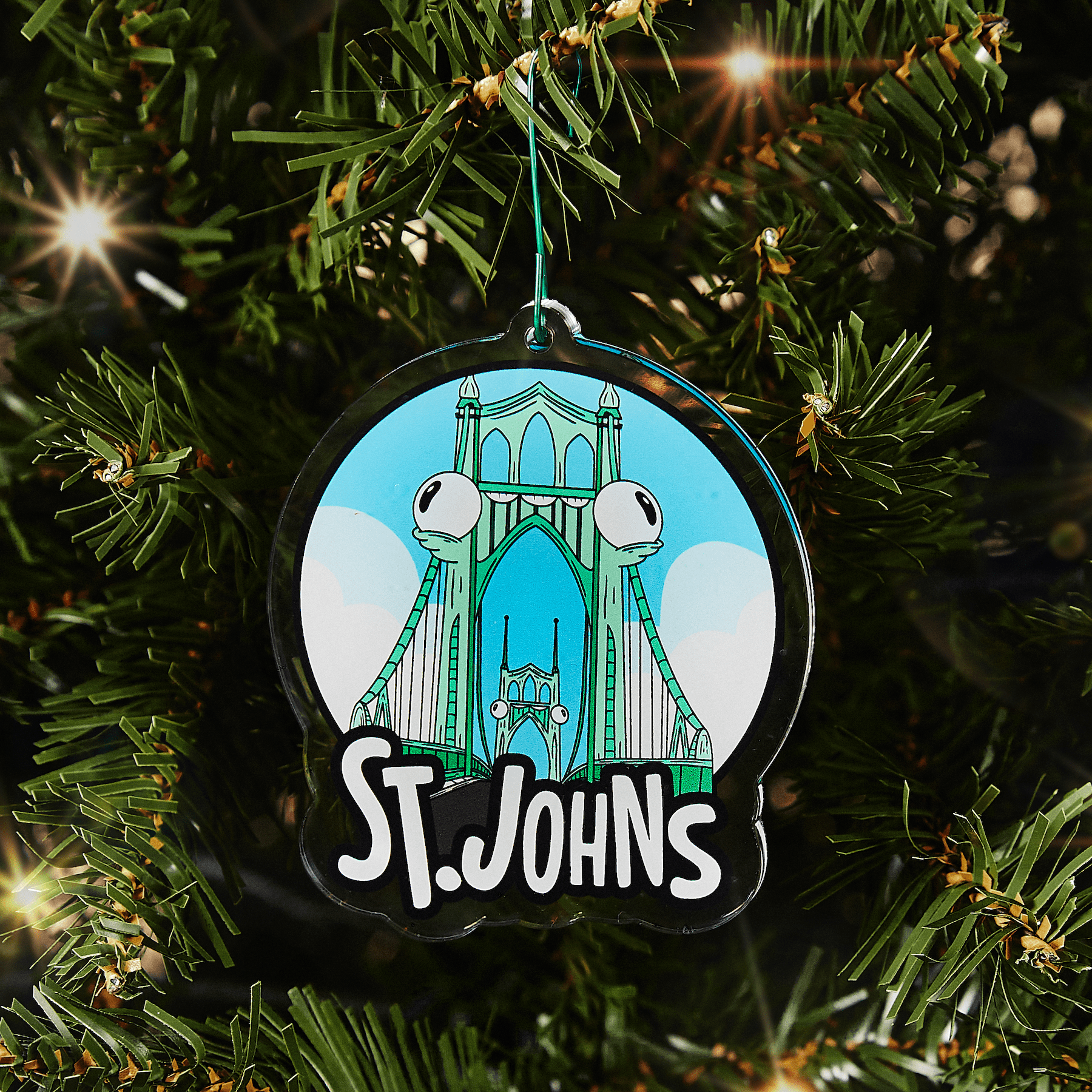 Portland Bridge Mystery Ornament - Mike Bennett Studios