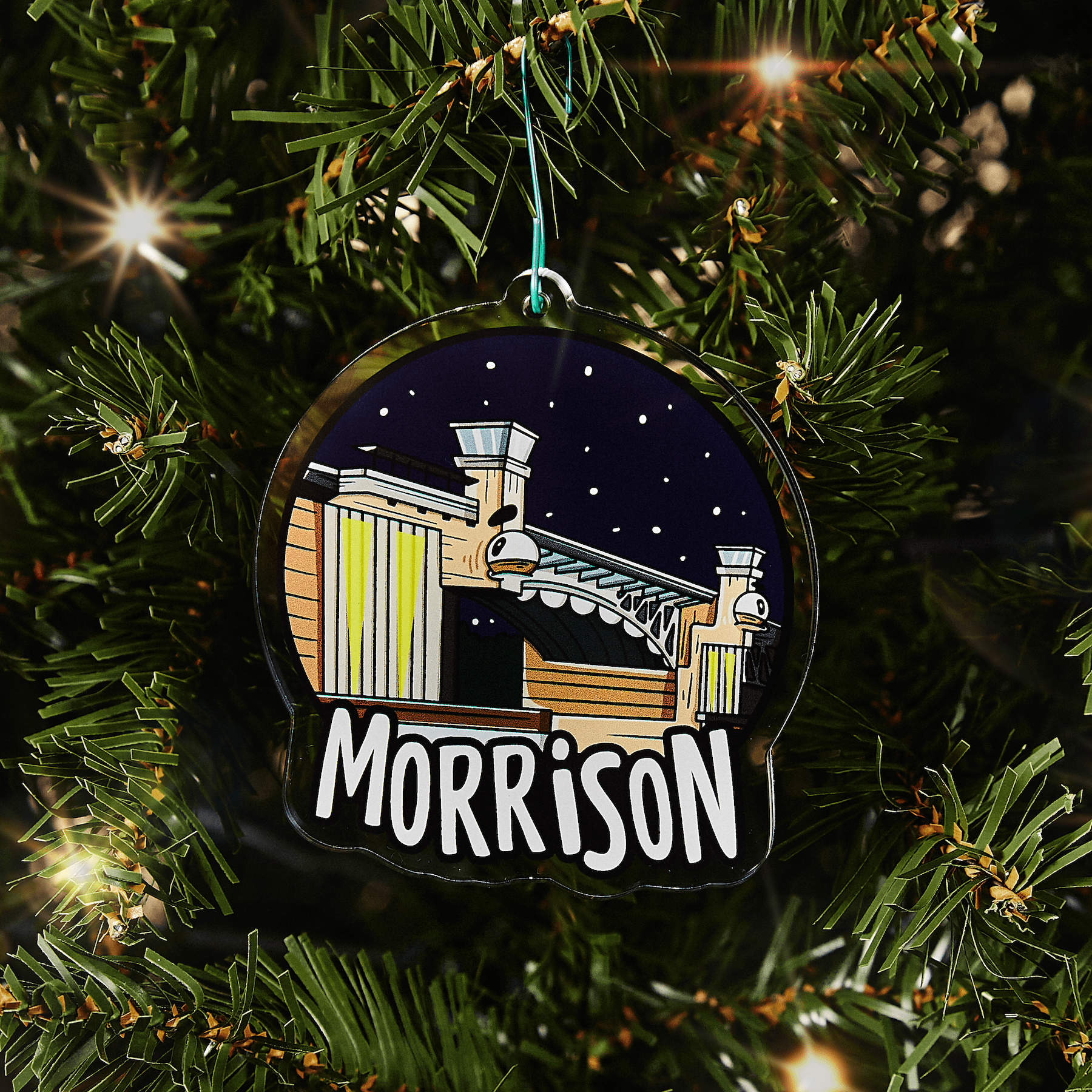 Portland Bridge Mystery Ornament - Mike Bennett Studios