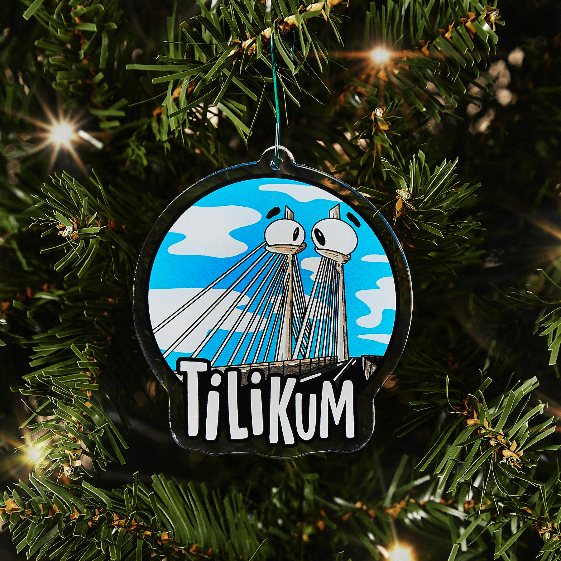 Portland Bridge Mystery Ornament - Mike Bennett Studios