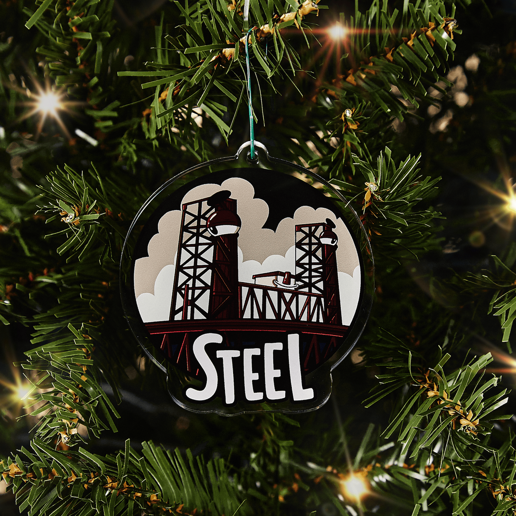 Portland Bridge Mystery Ornament - Mike Bennett Studios