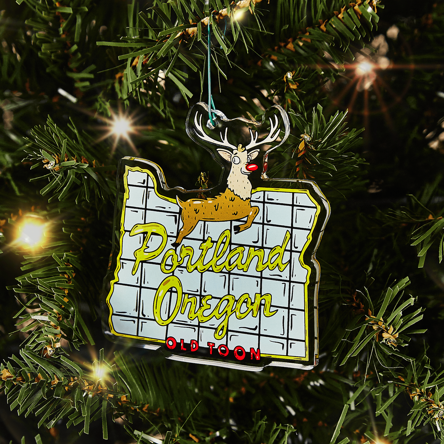 2025 PDX Stag Sign Ornament - Mike Bennett Studios