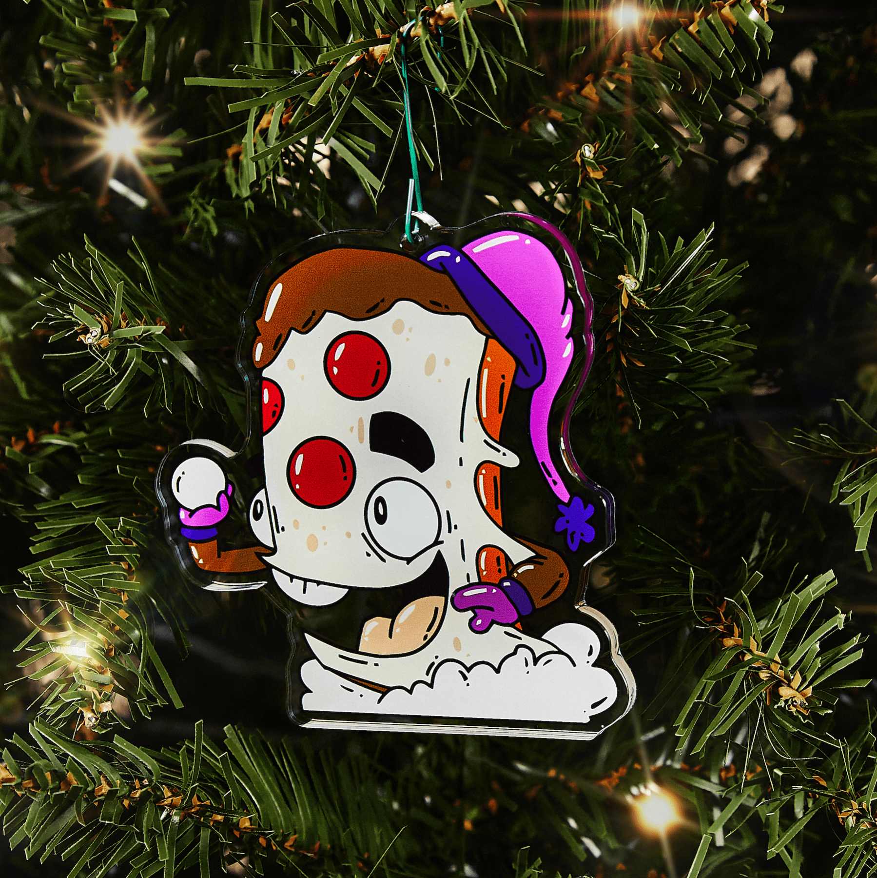 Pizza Pal Ornament - Mike Bennett Studios