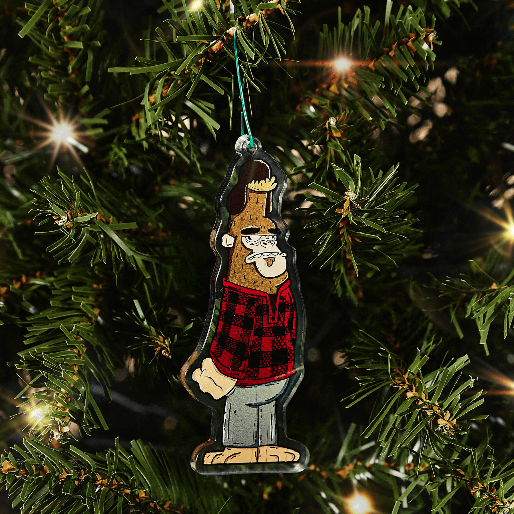 Winter Bigfoot Ornament - alternate