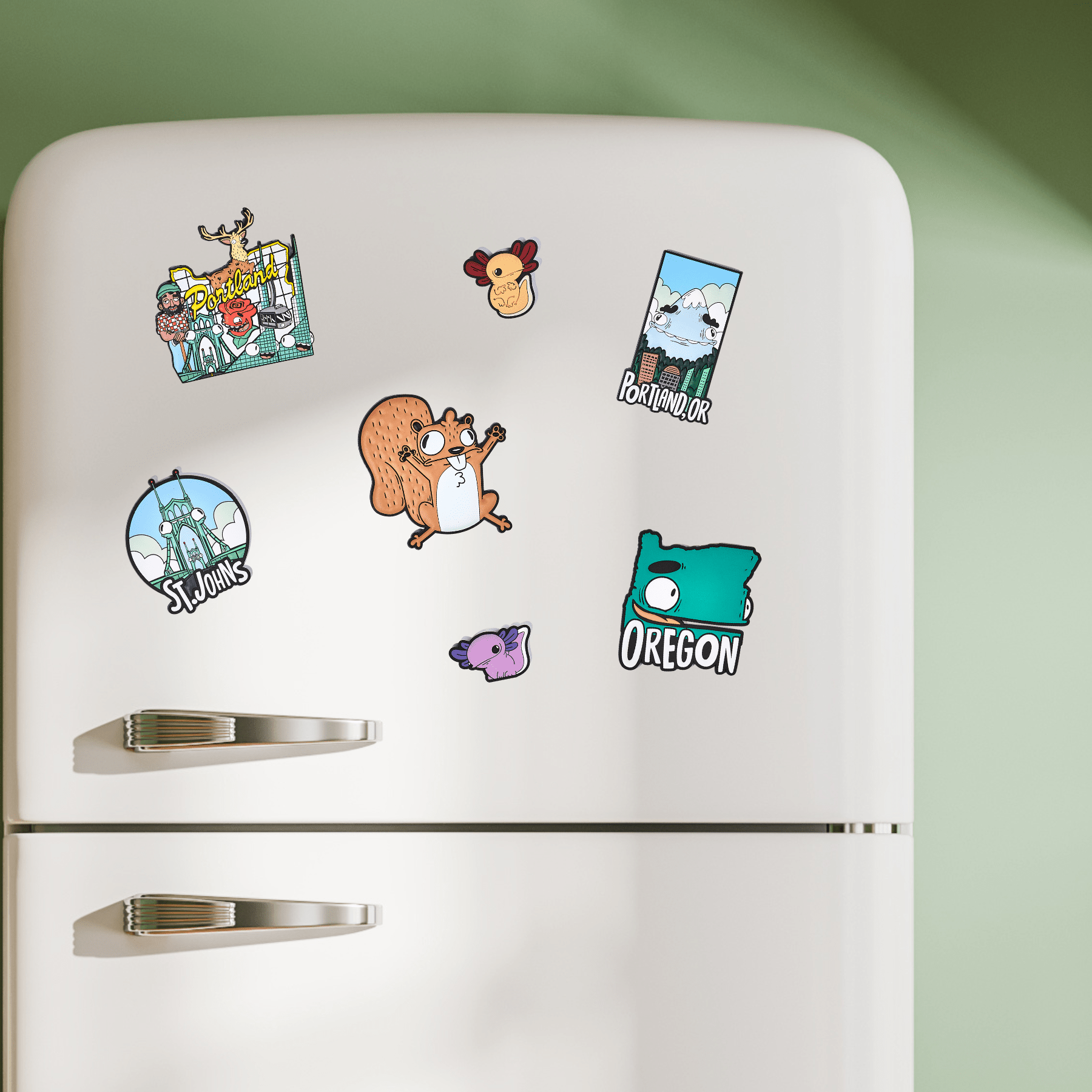 Axolotl Magnet Set - alternate