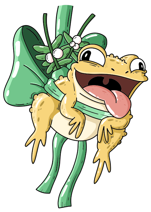 Misteltoad Snow Day Mistletoads Photo Wall – Mike Bennett Studios