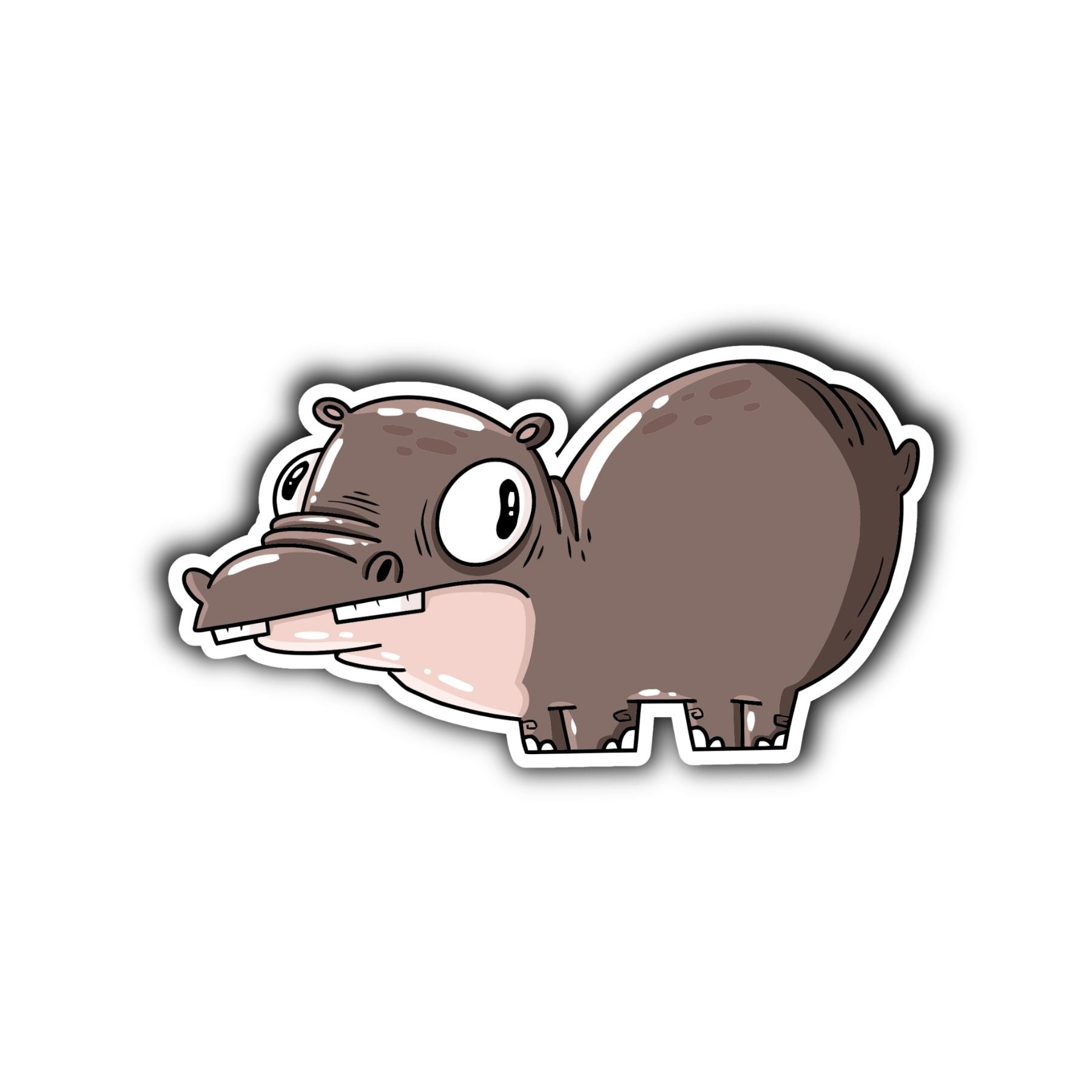 Moodeng Hippo Sticker - Mike Bennett Studios