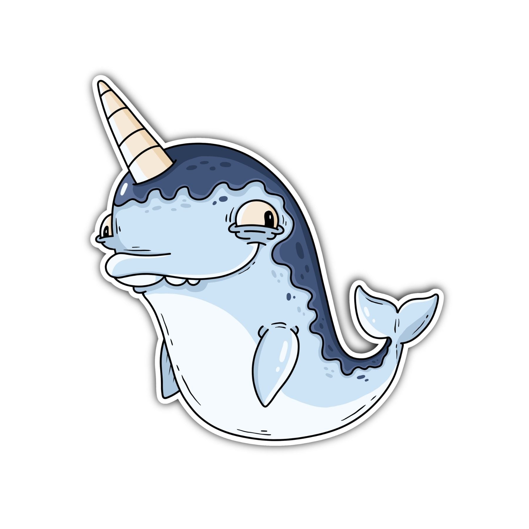Narwhal - Squishy Sticker - Mike Bennett Studios