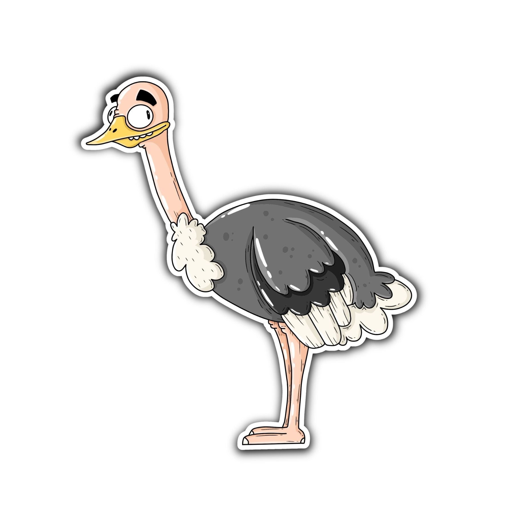 Ostrich Sticker - Mike Bennett Studios