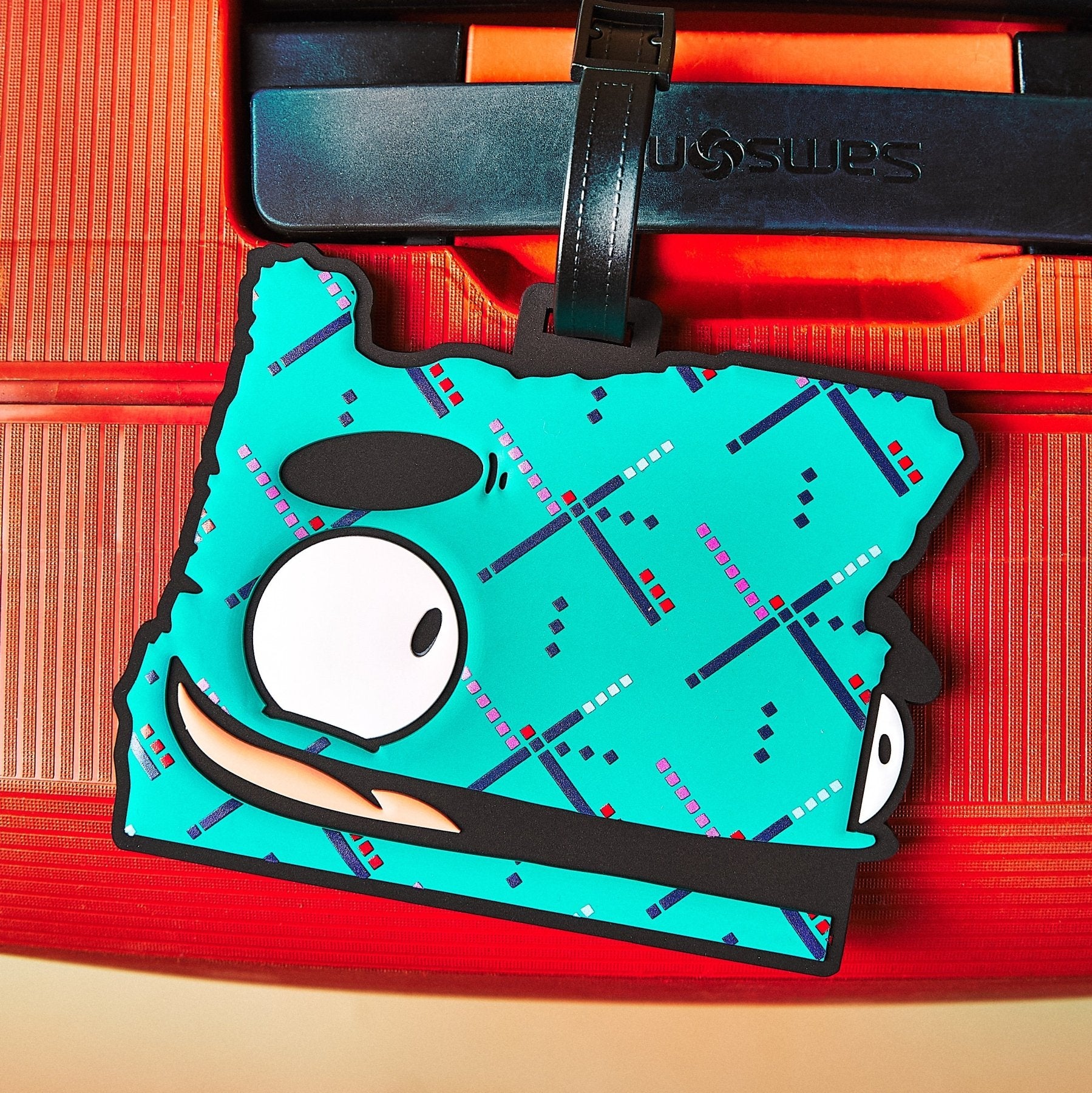 PDX Carpet, Portland Luggage Tag - alternate