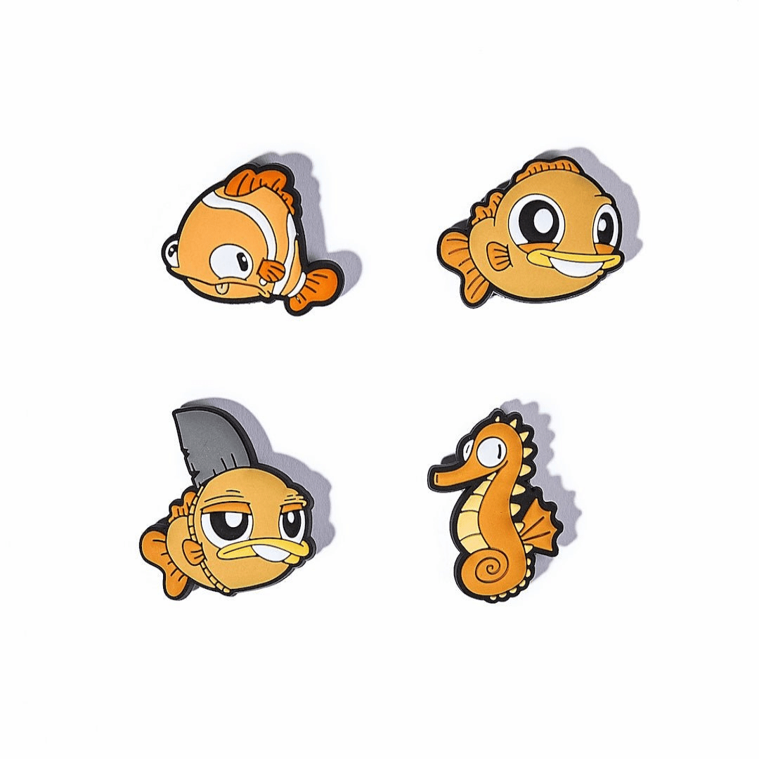 Orange Portland Aquarium Character Charm Set - alternate