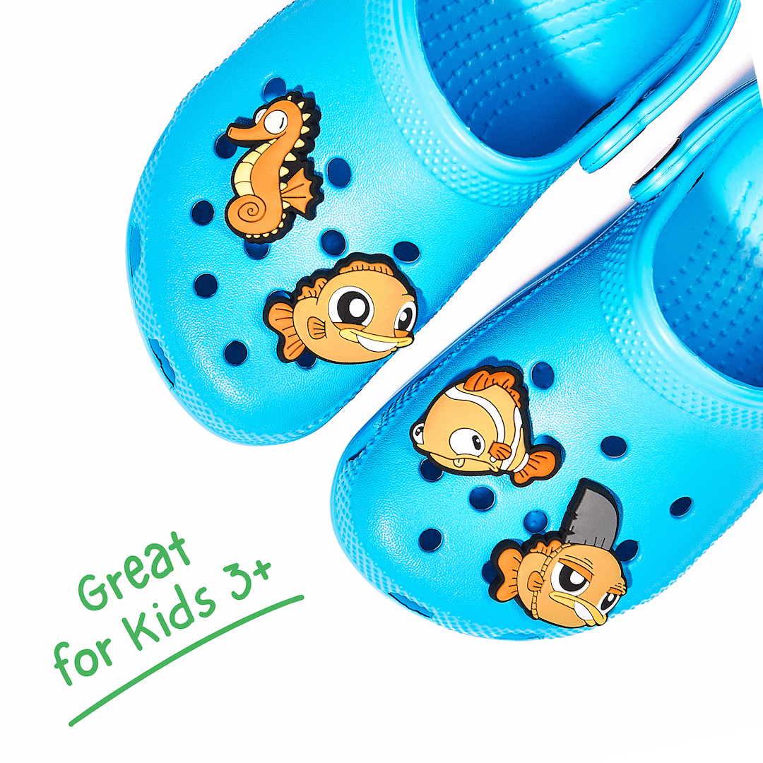 Orange Portland Aquarium Character Charm Set - Mike Bennett Studios