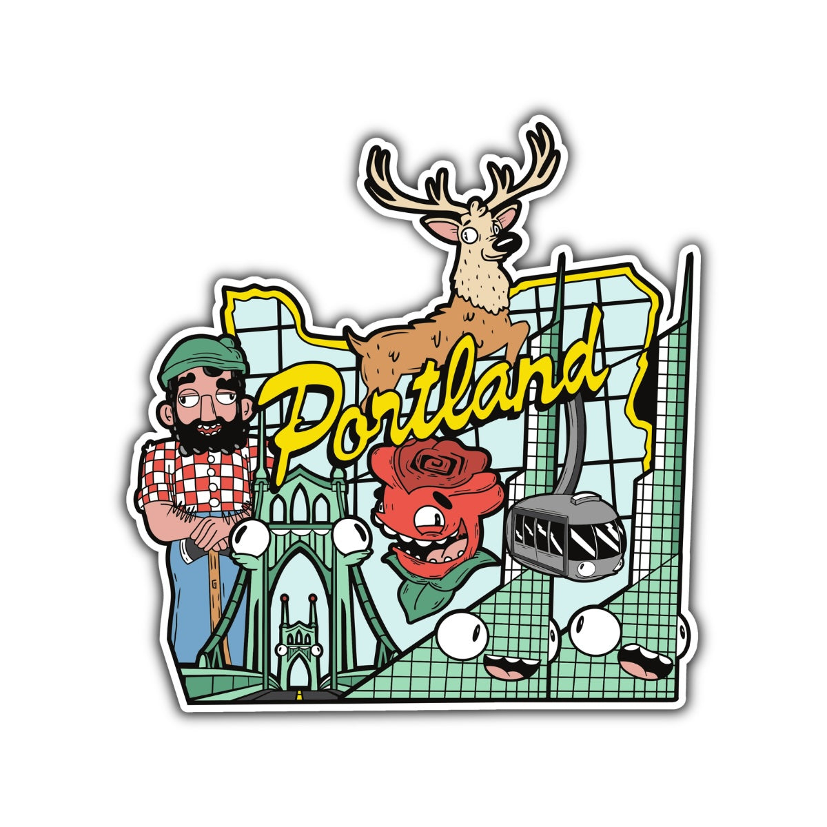 PDX Icons Sticker - primary