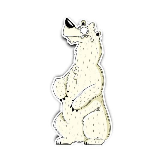 Polar Bear Vinyl Sticker | Mike Bennett Studios