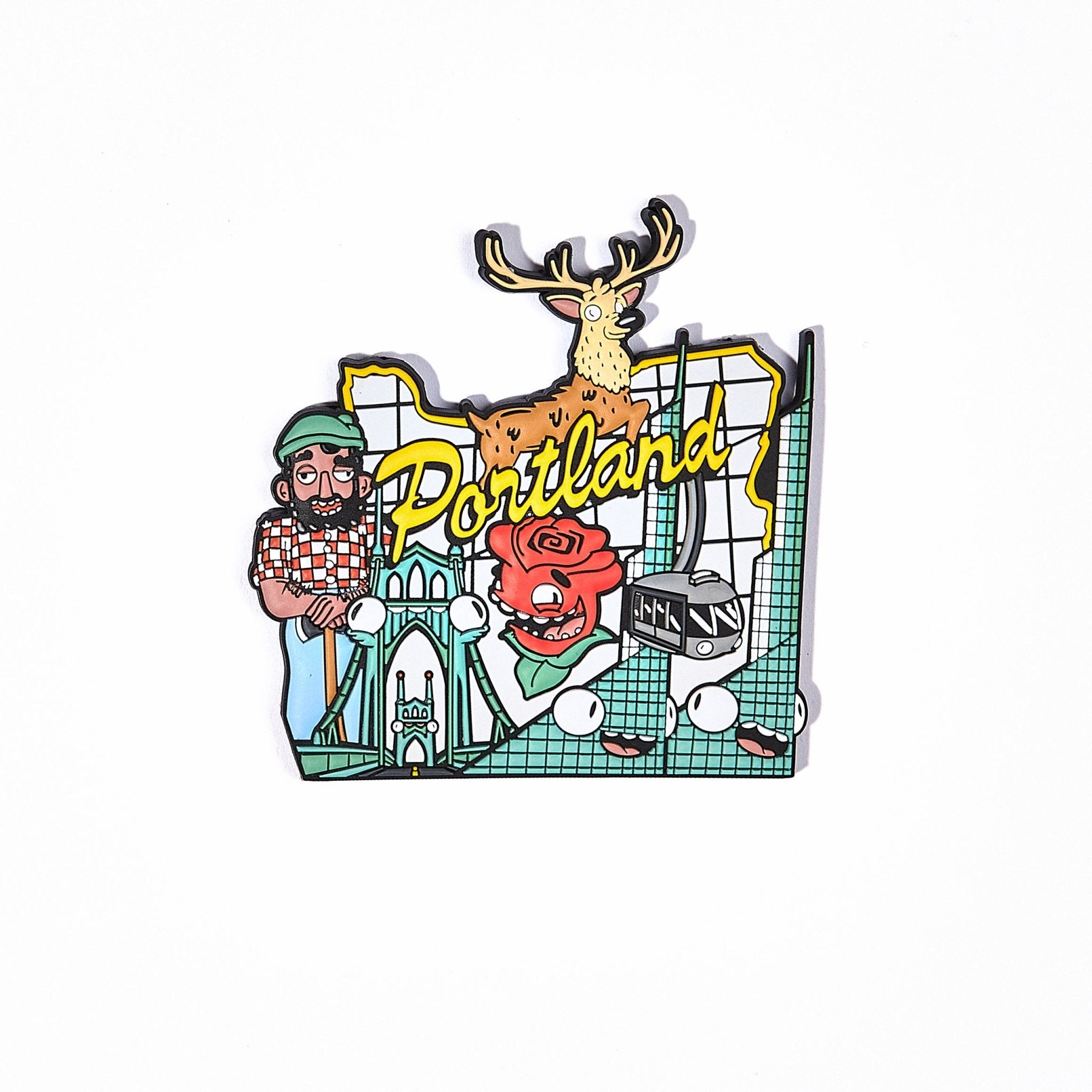 Stag Sign, Portland Magnet - primary