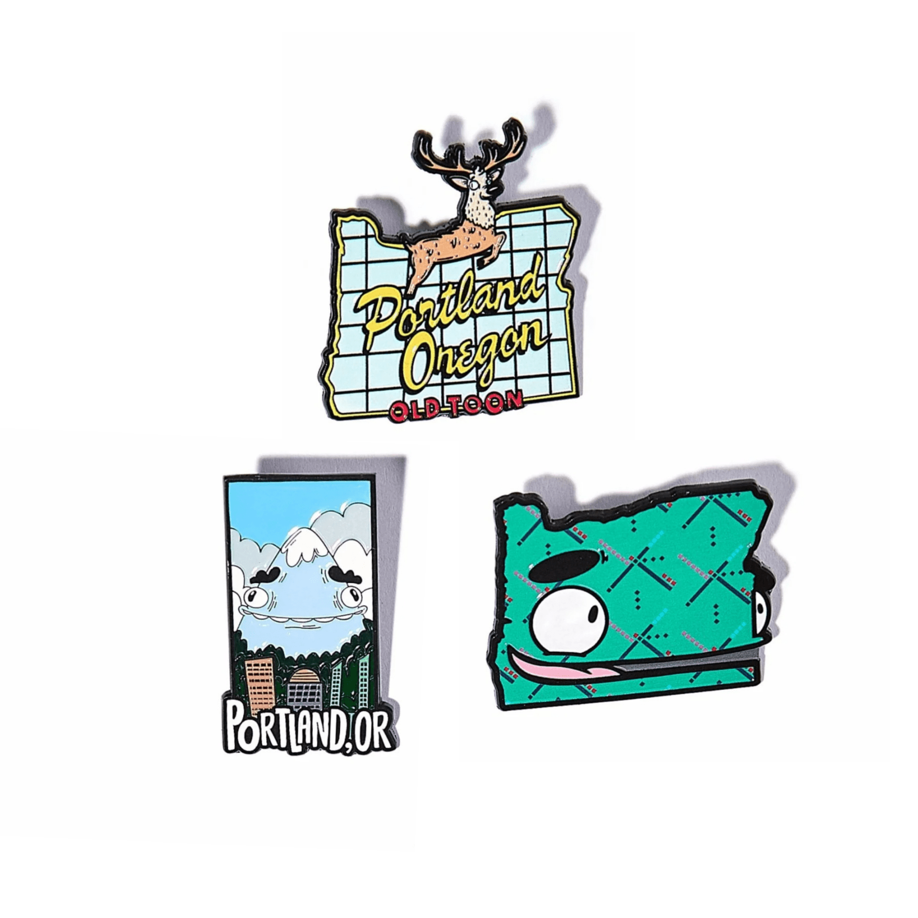 Portland Enamel Pin Set - primary