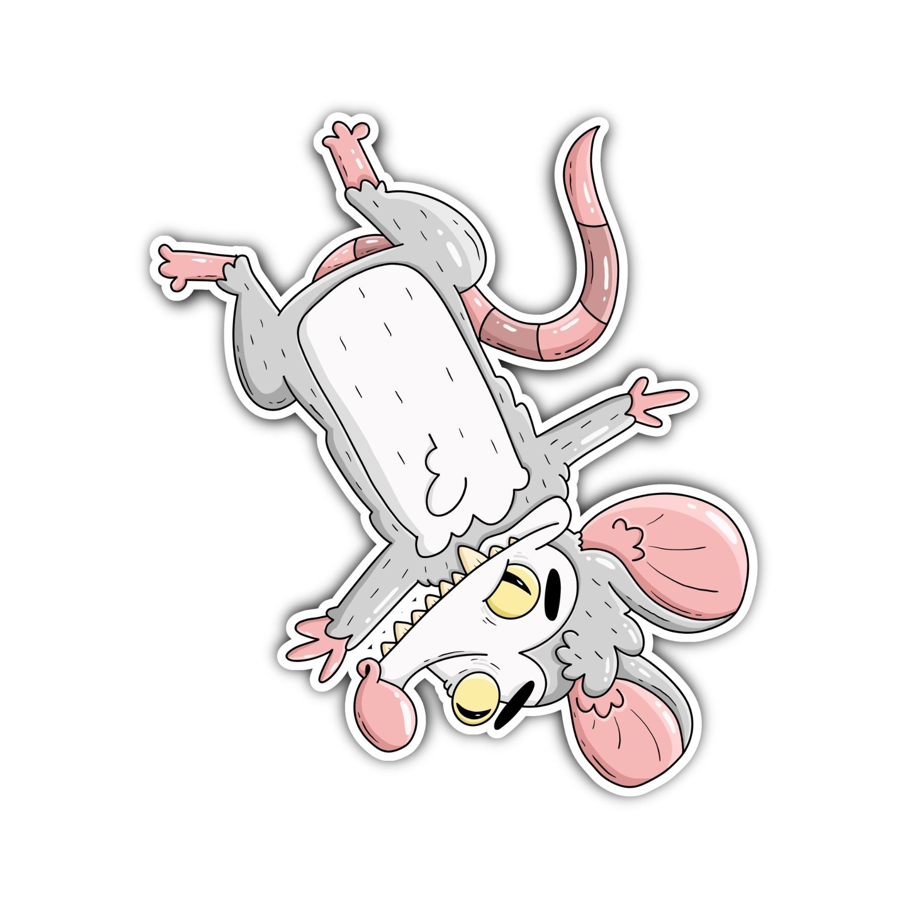 Opossum Splat Sticker - Mike Bennett Studios