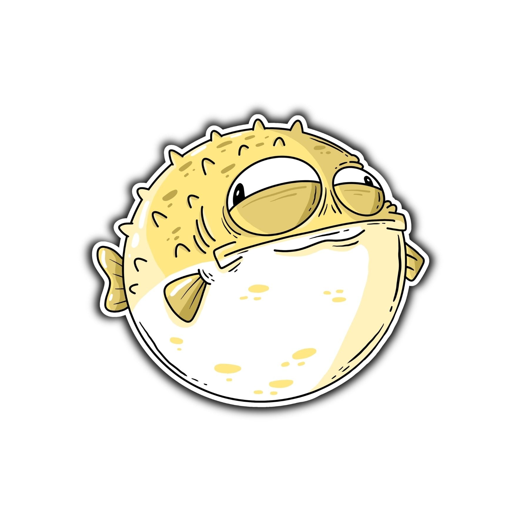 Pufferfish Sticker - Mike Bennett Studios