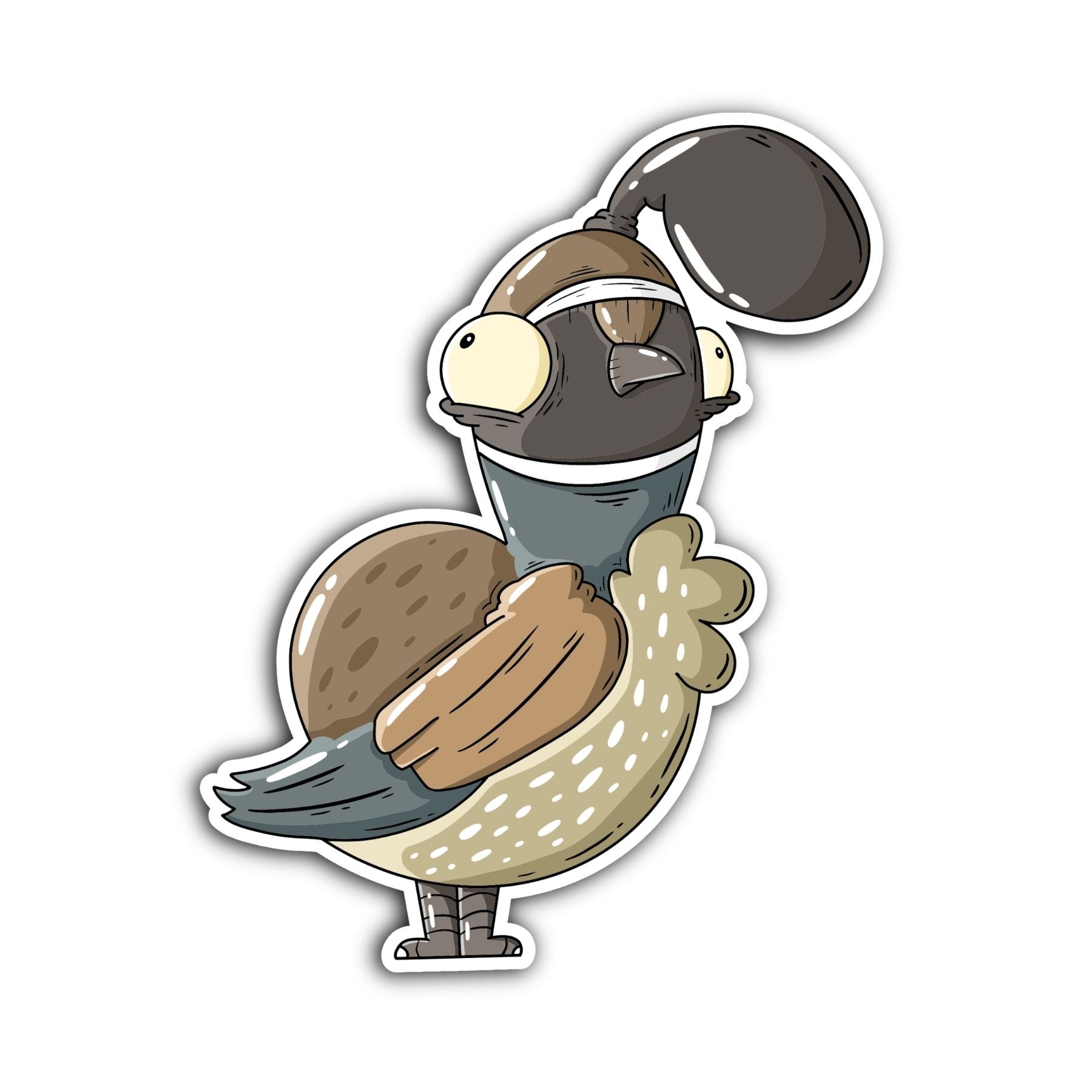 Quail Sticker - Mike Bennett Studios