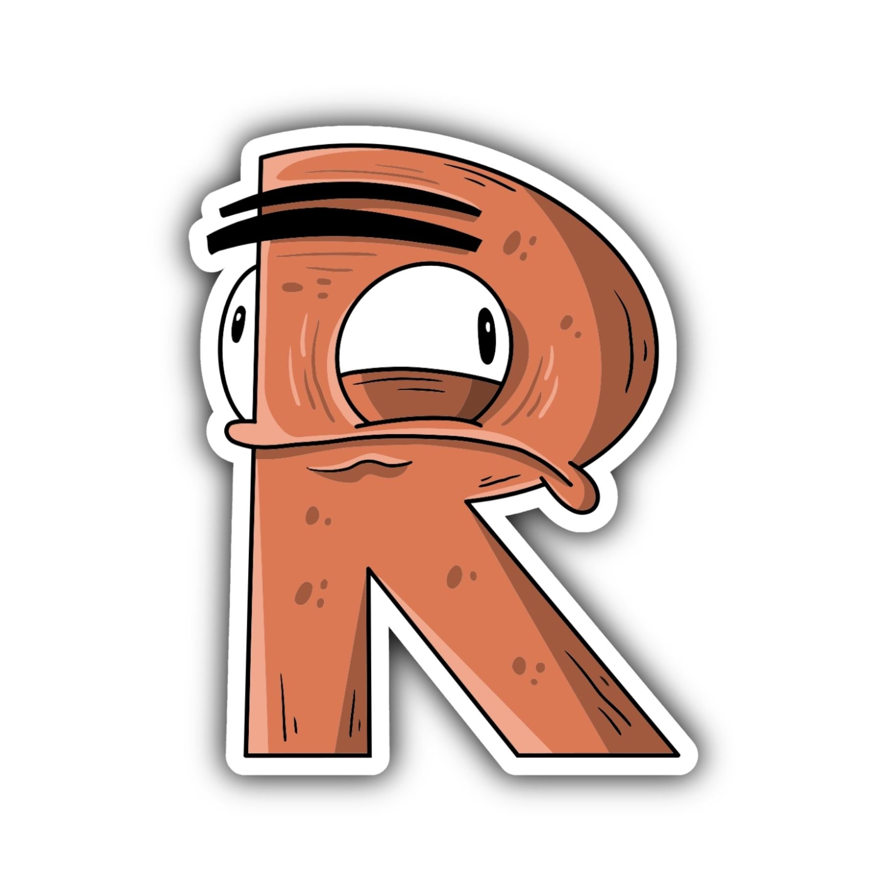 R Letter Sticker - Mike Bennett Studios