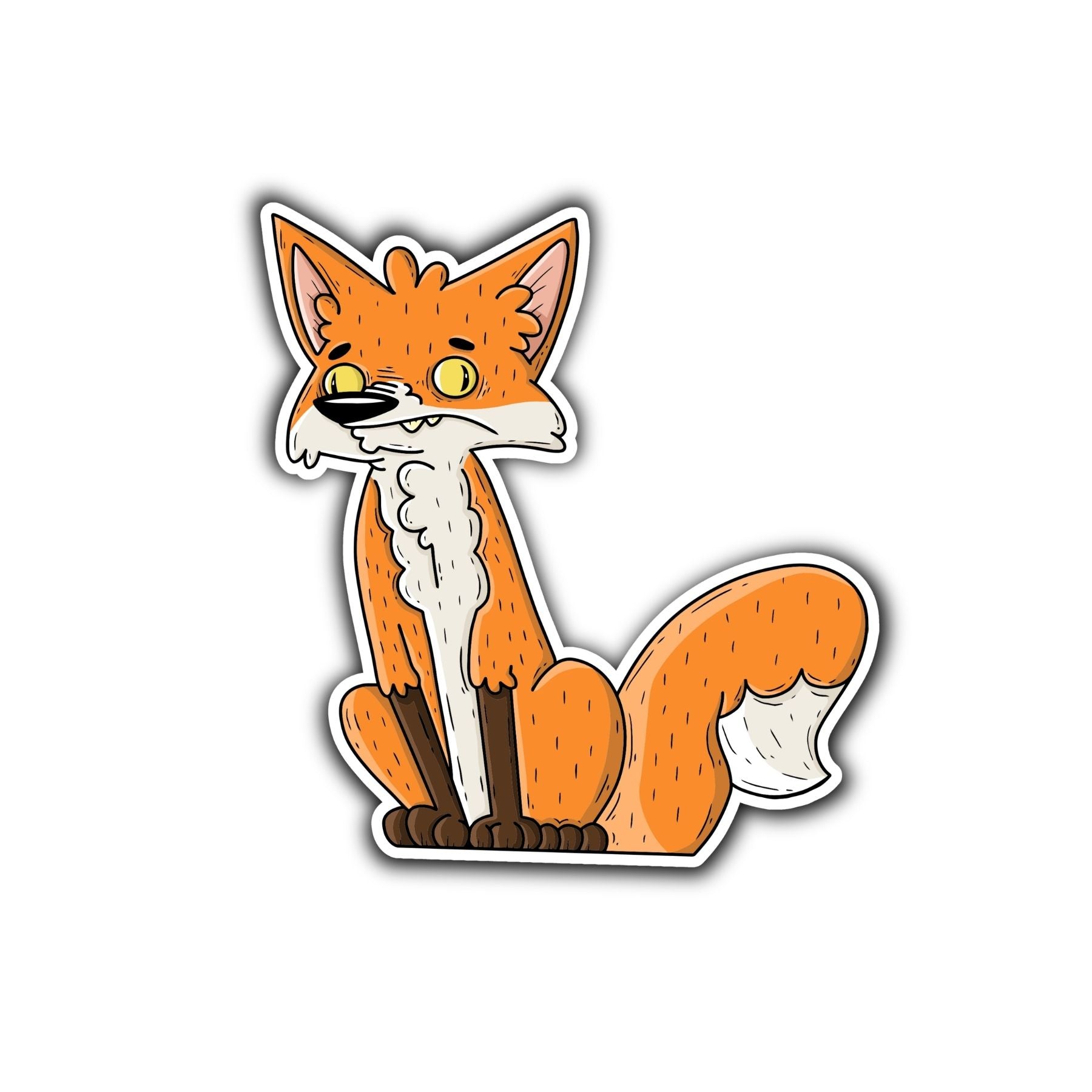 Red Fox Sticker - Mike Bennett Studios