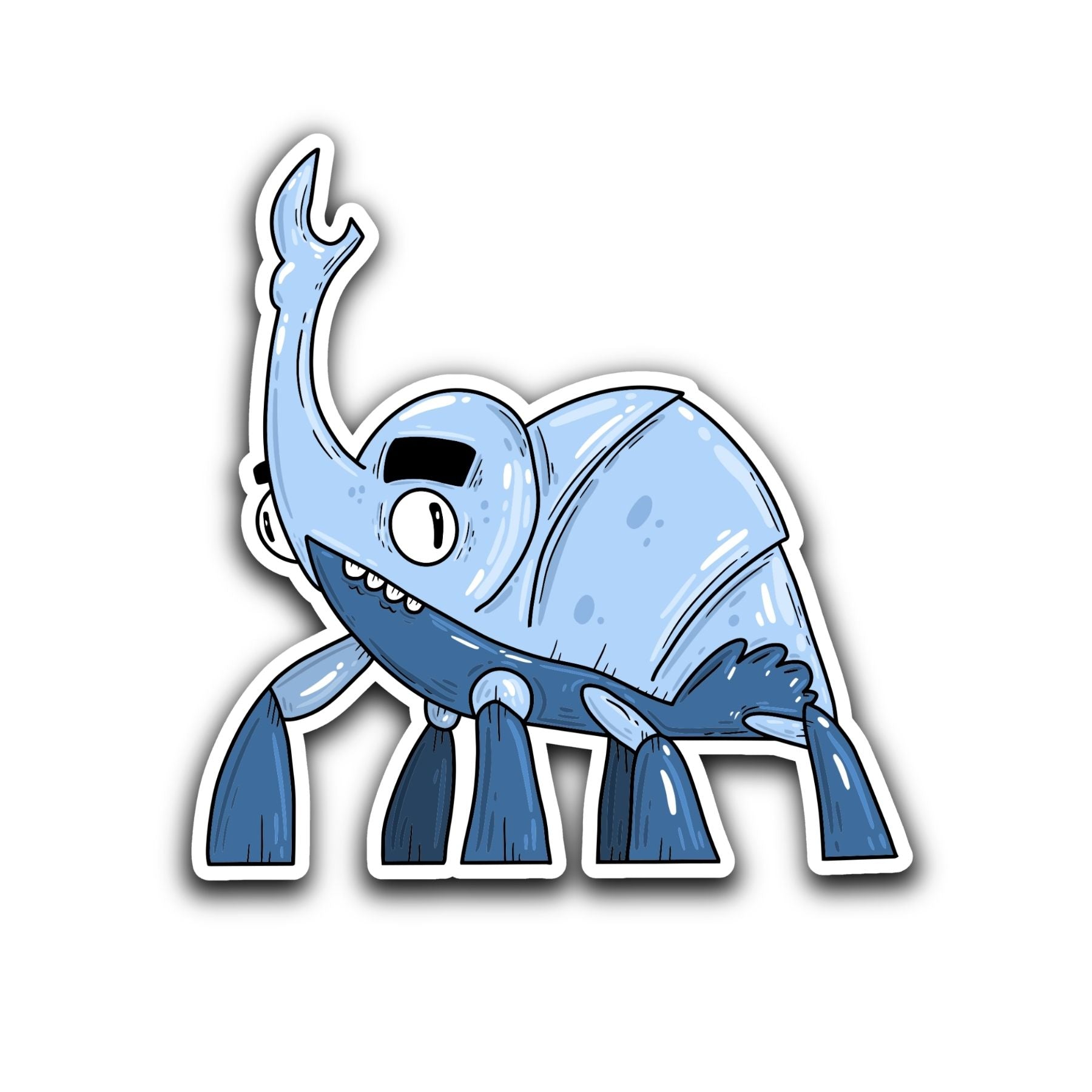 Rhinoceros Beetle Sticker - Mike Bennett Studios