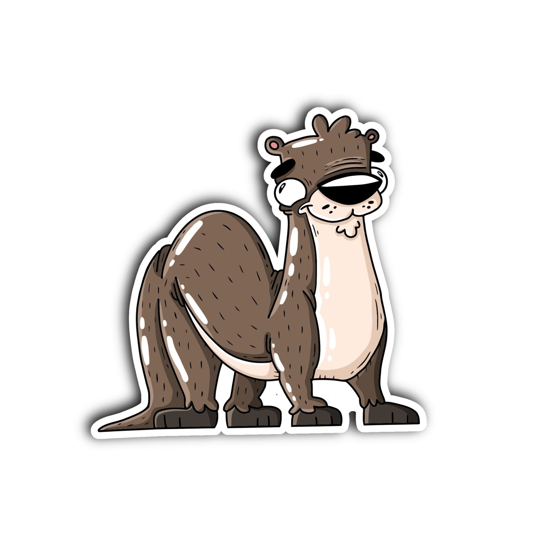 River Otter Sticker - Mike Bennett Studios