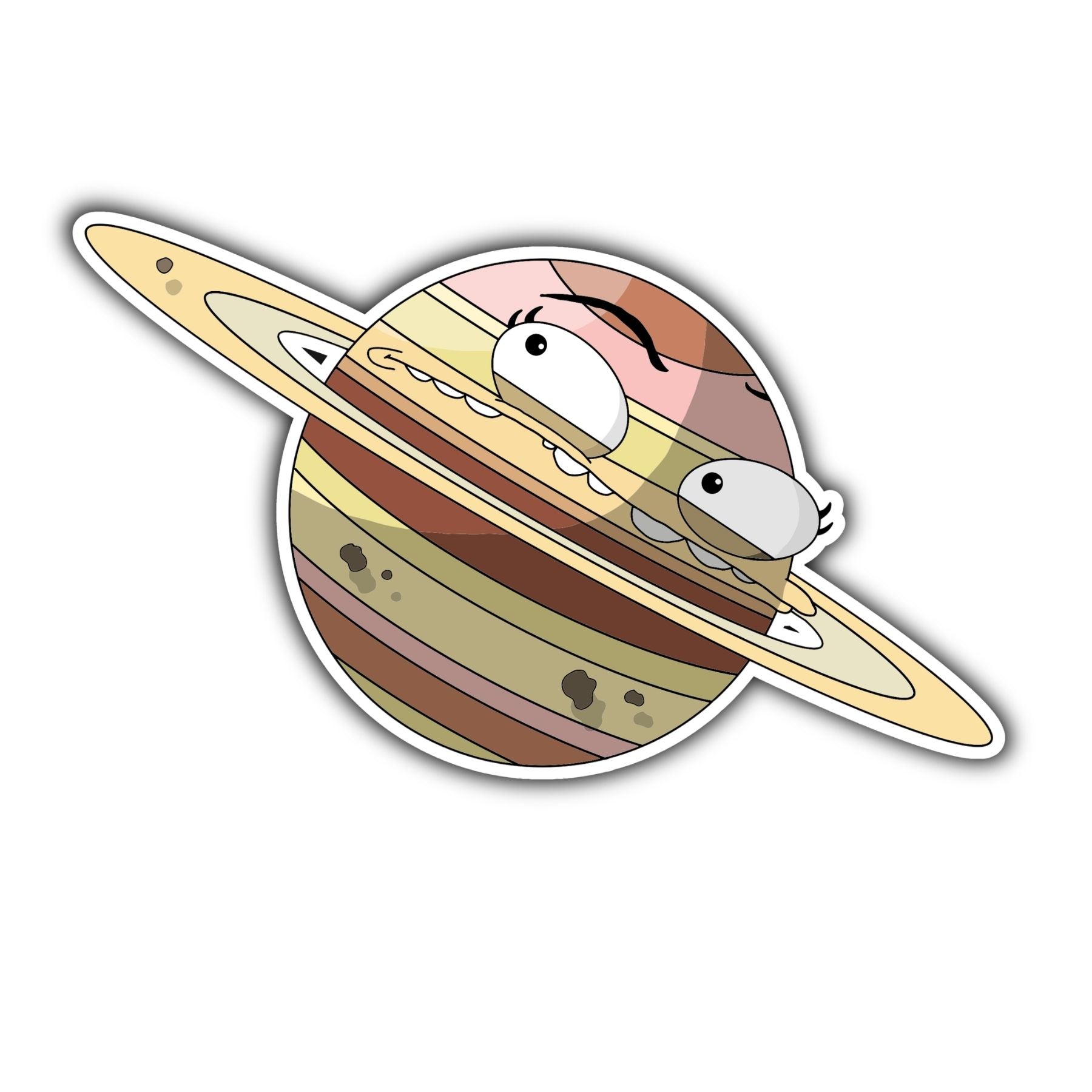 Saturn Planet Sticker - Mike Bennett Studios
