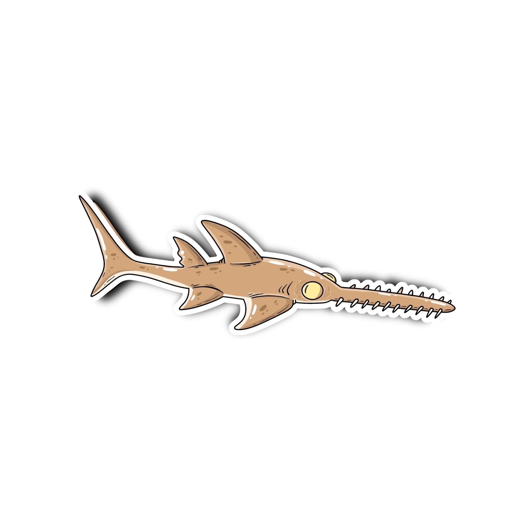 Sawtooth Shark Sticker - Mike Bennett Studios