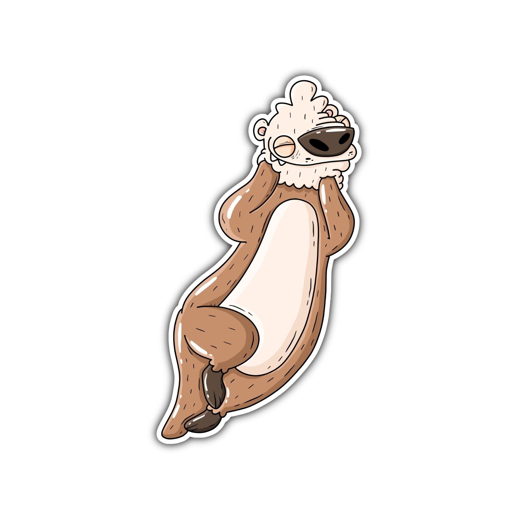 Sea Otter III Sticker - Mike Bennett Studios
