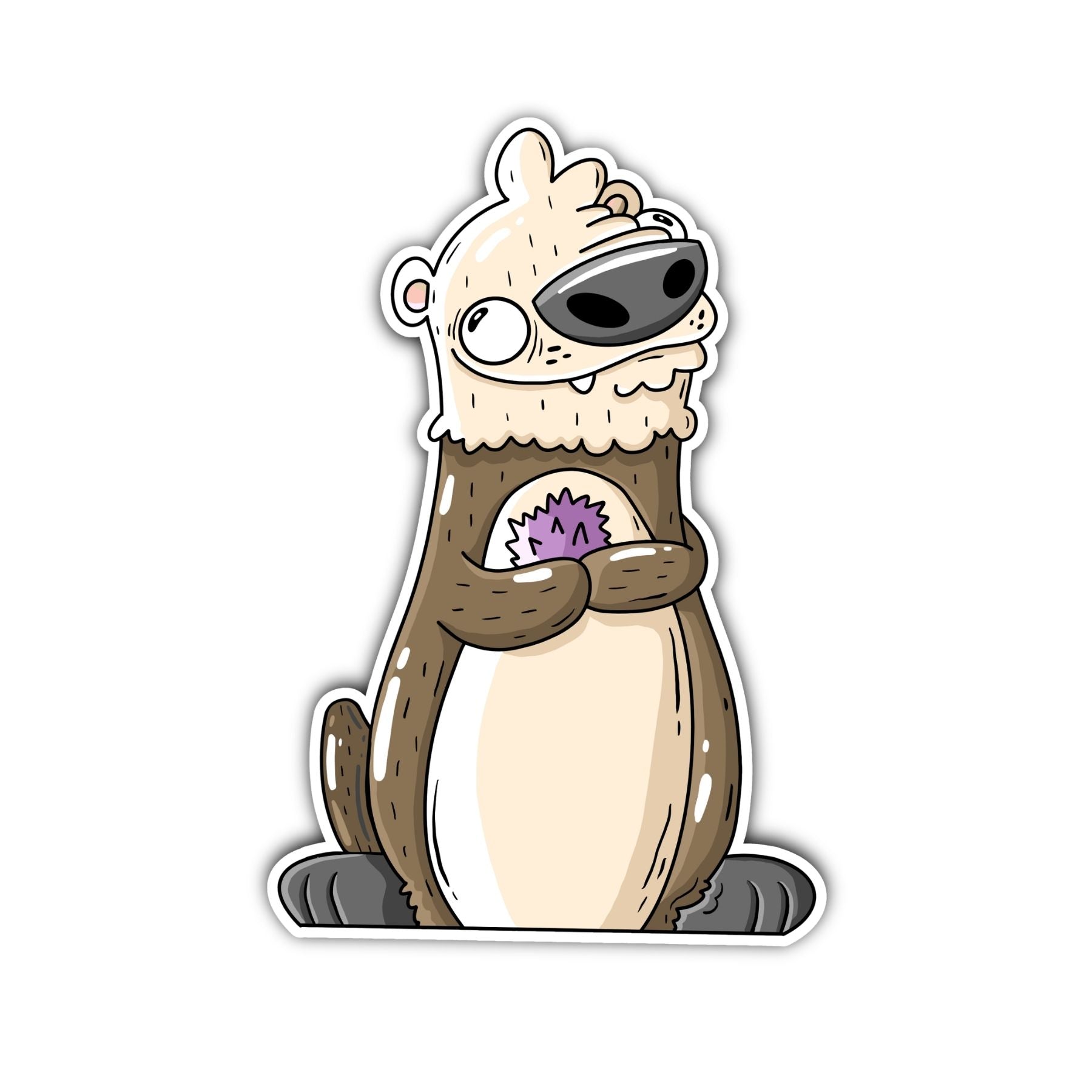 Sea Otter II Sticker - Mike Bennett Studios