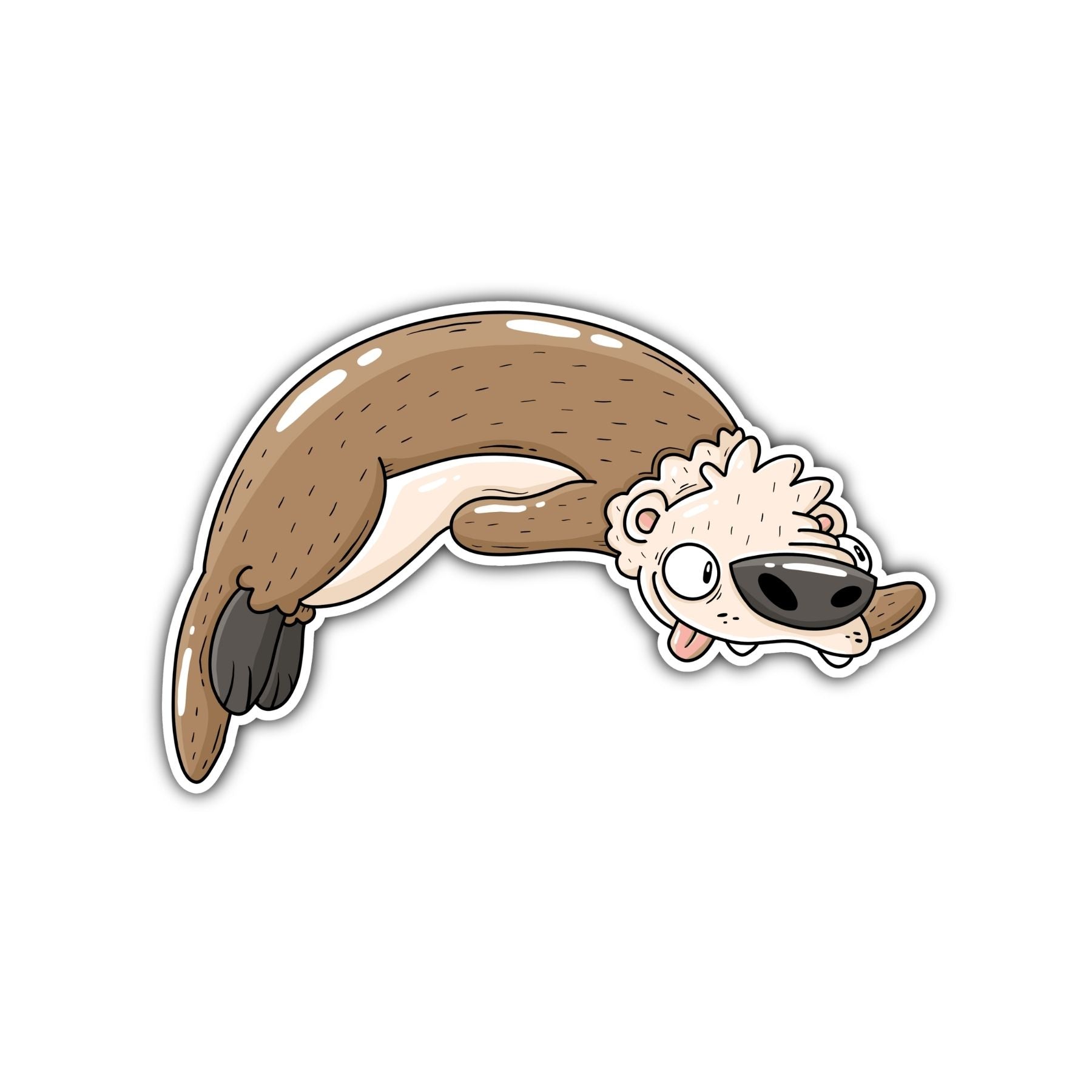 Sea Otter X Sticker - Mike Bennett Studios