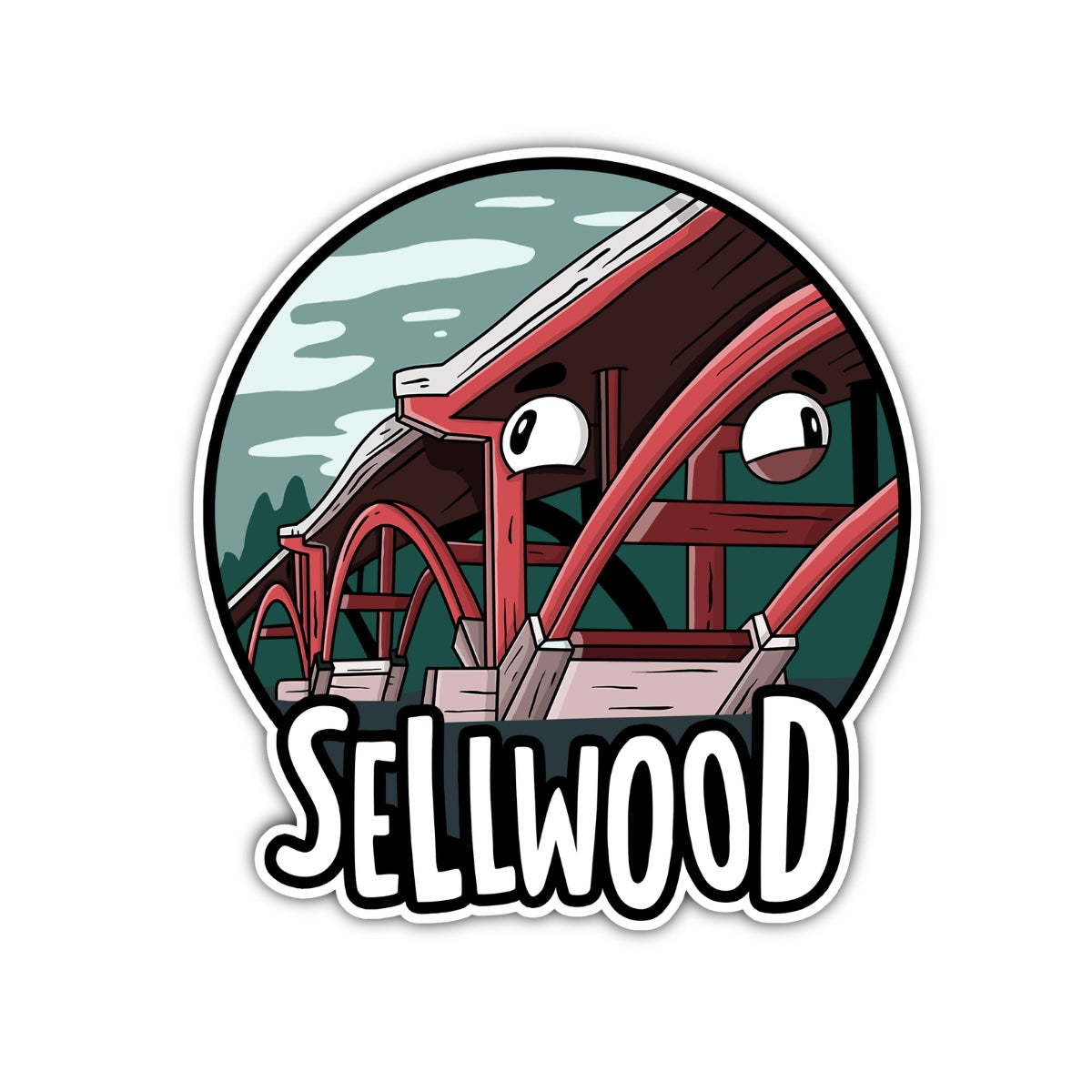 Sellwood Bridge Sticker - primary