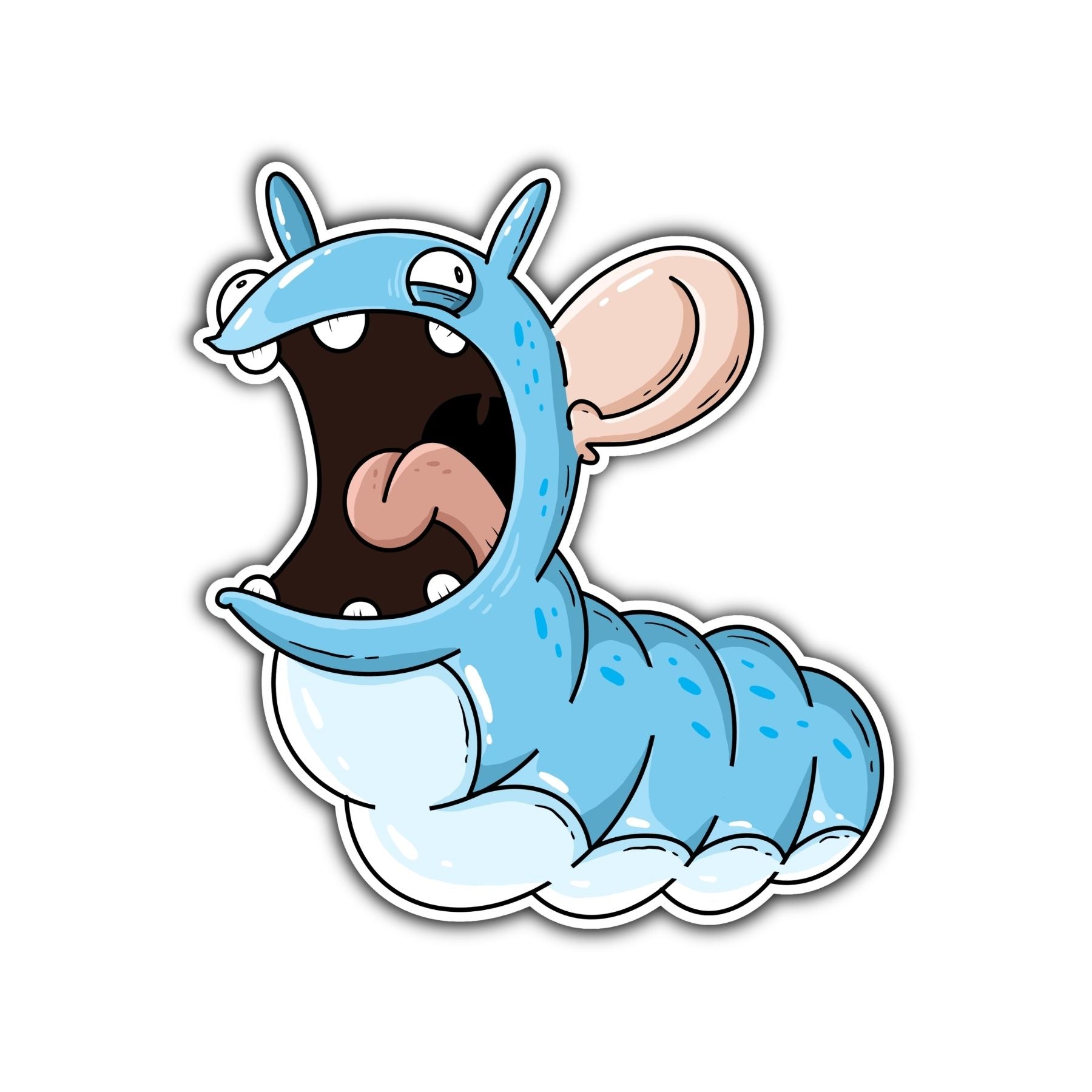 Shhhworm WW Monster Sticker - Mike Bennett Studios