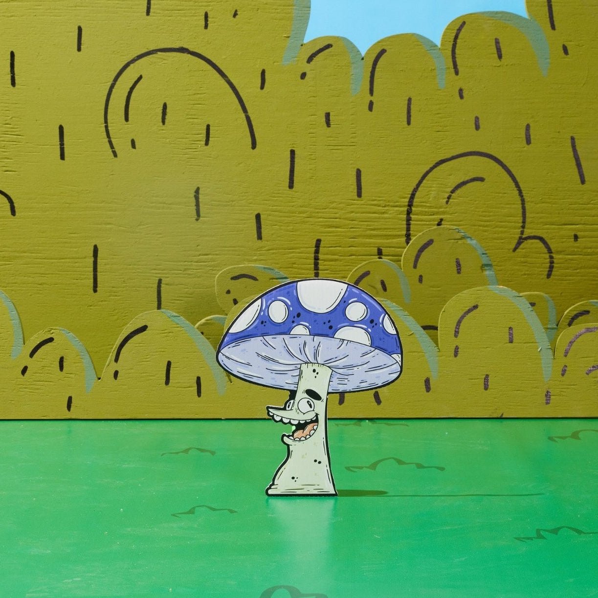 Shroomie "Heather" Mini Yard Sign - Mike Bennett Studios