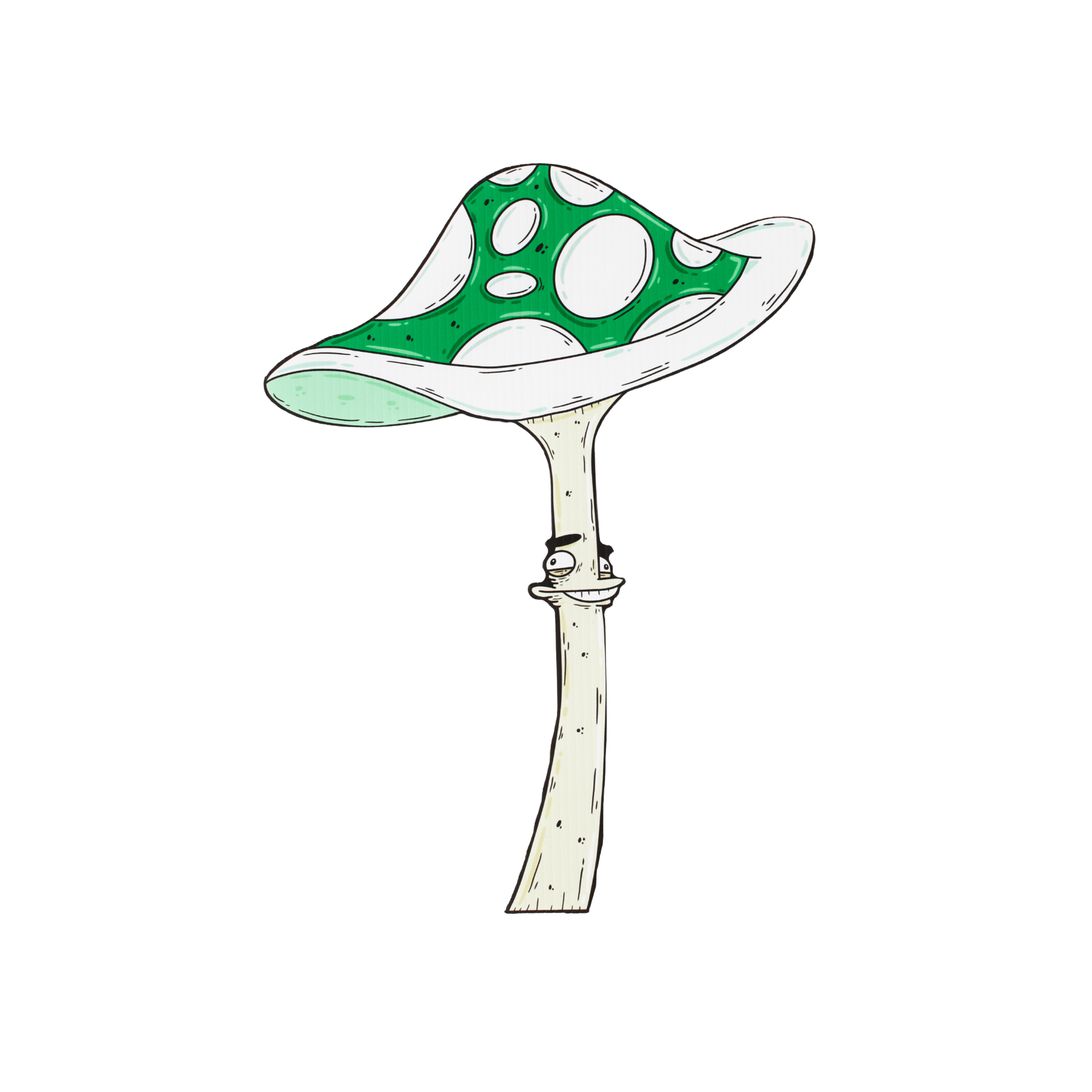 Shroomie "Teddy" Mini Yard Sign - Mike Bennett Studios