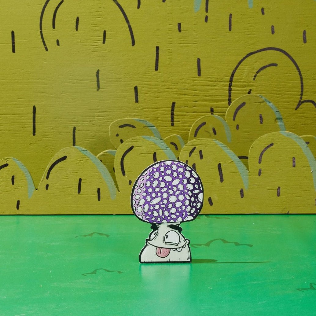 Purple Shroomie Mini Yard Sign - alternate