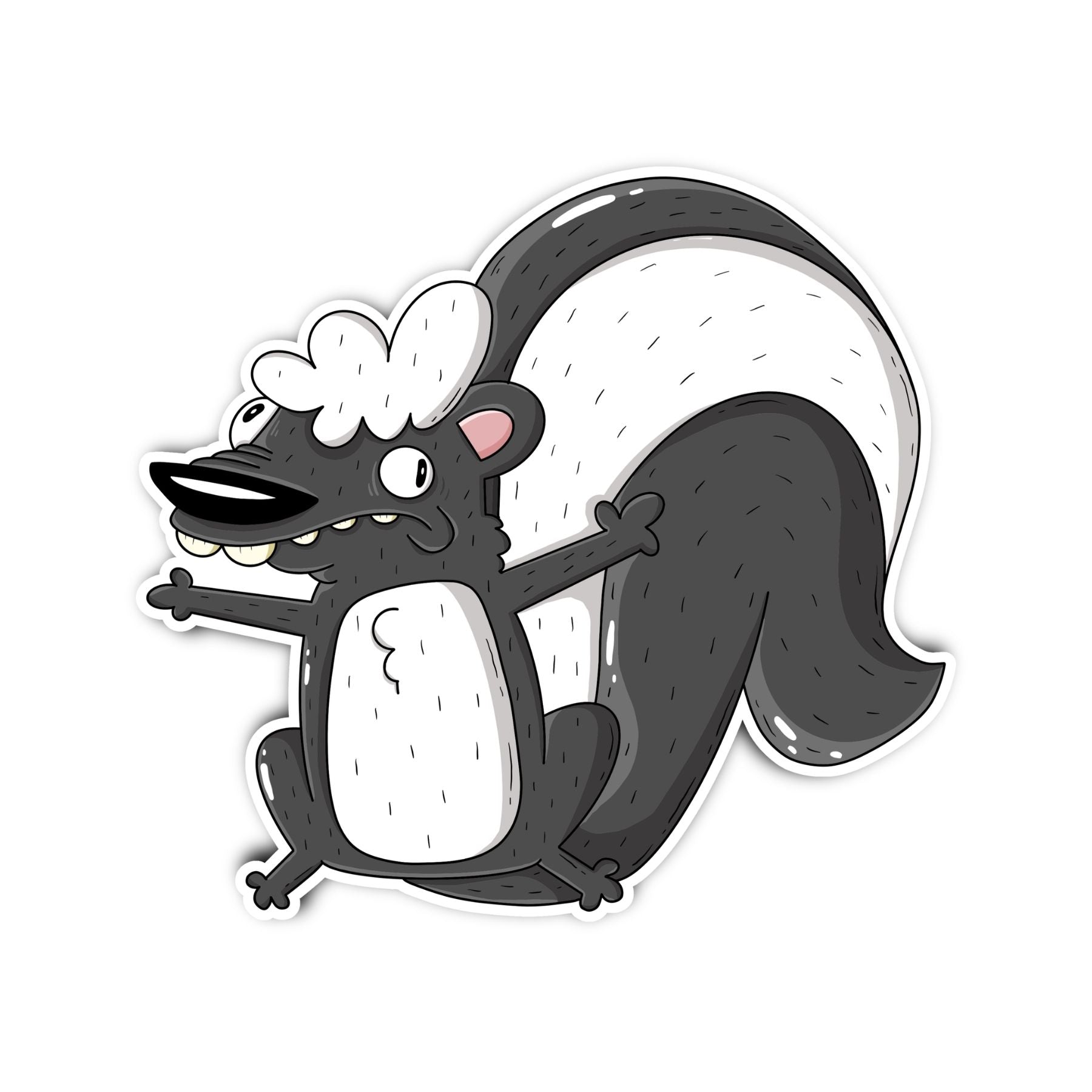 Skunk Splat Sticker - Mike Bennett Studios